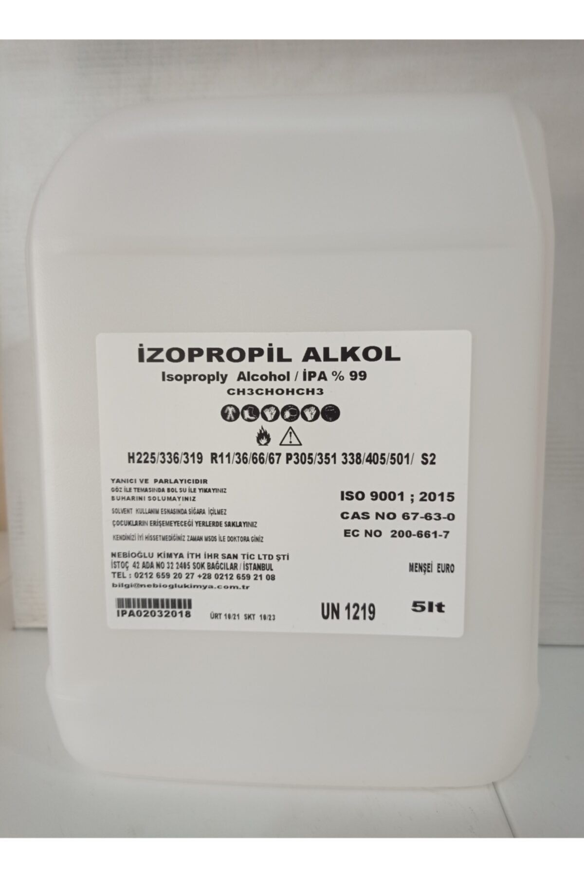 KEEPSAKE Izopropil Alkol 5 Lt % 99.9