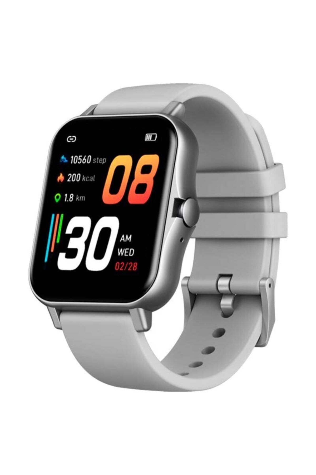 Zeblaze Gts 2 Sesli Görüşme Saatadam Tansiyon Nabız Oksijen Ölçer Smart Akıllı Saat - Gri