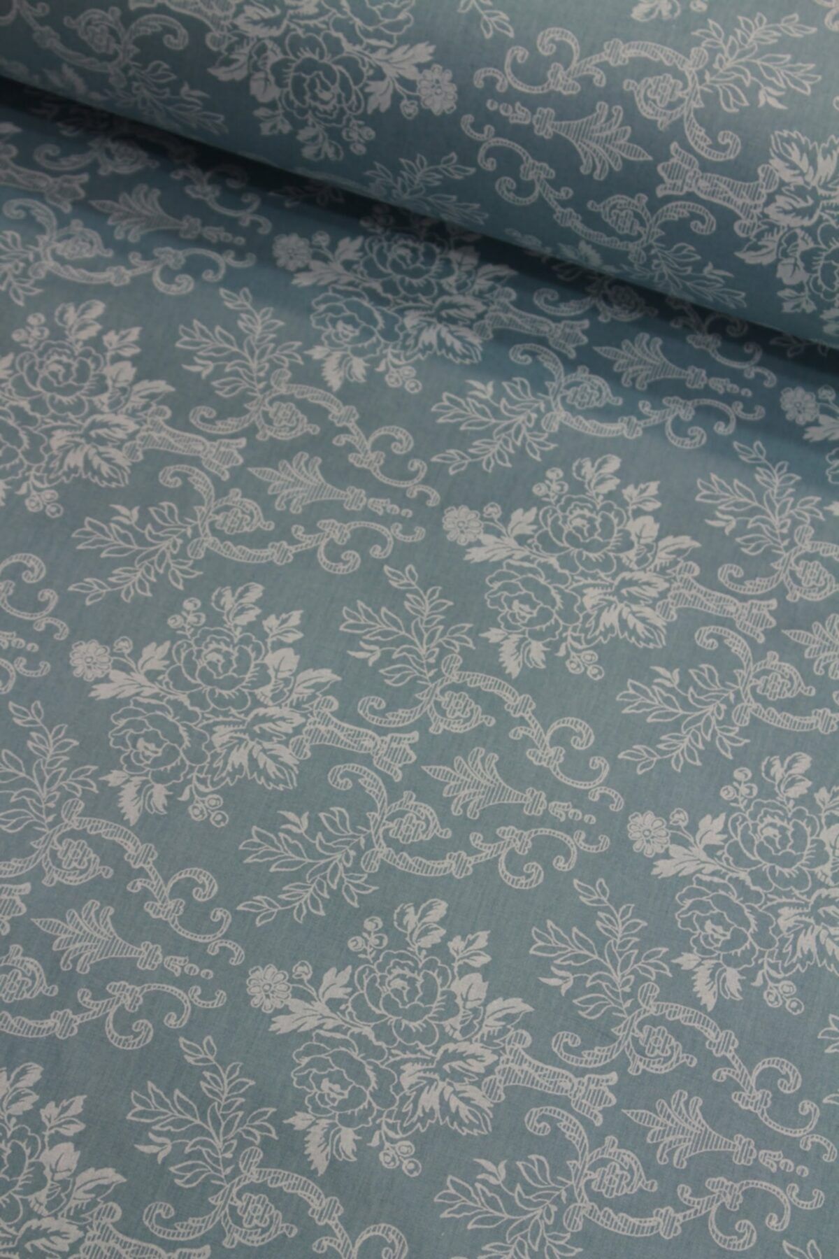 Veragold Petrol Mavi English Home Nevresimlik Poplin Kumaş