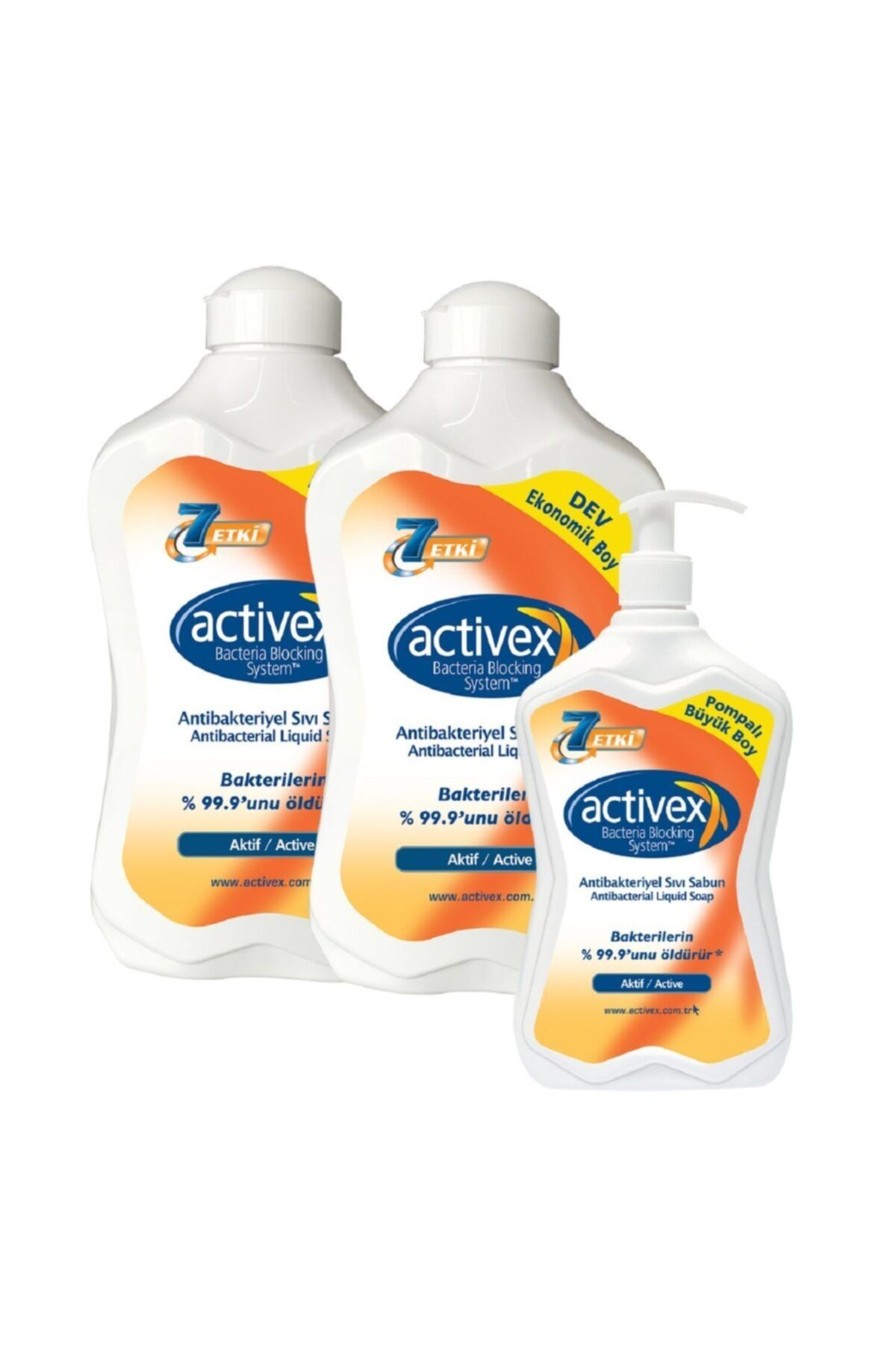 Activex Antibakteriyel Sıvı Sabun Aktif 1,5+1,5+700ml