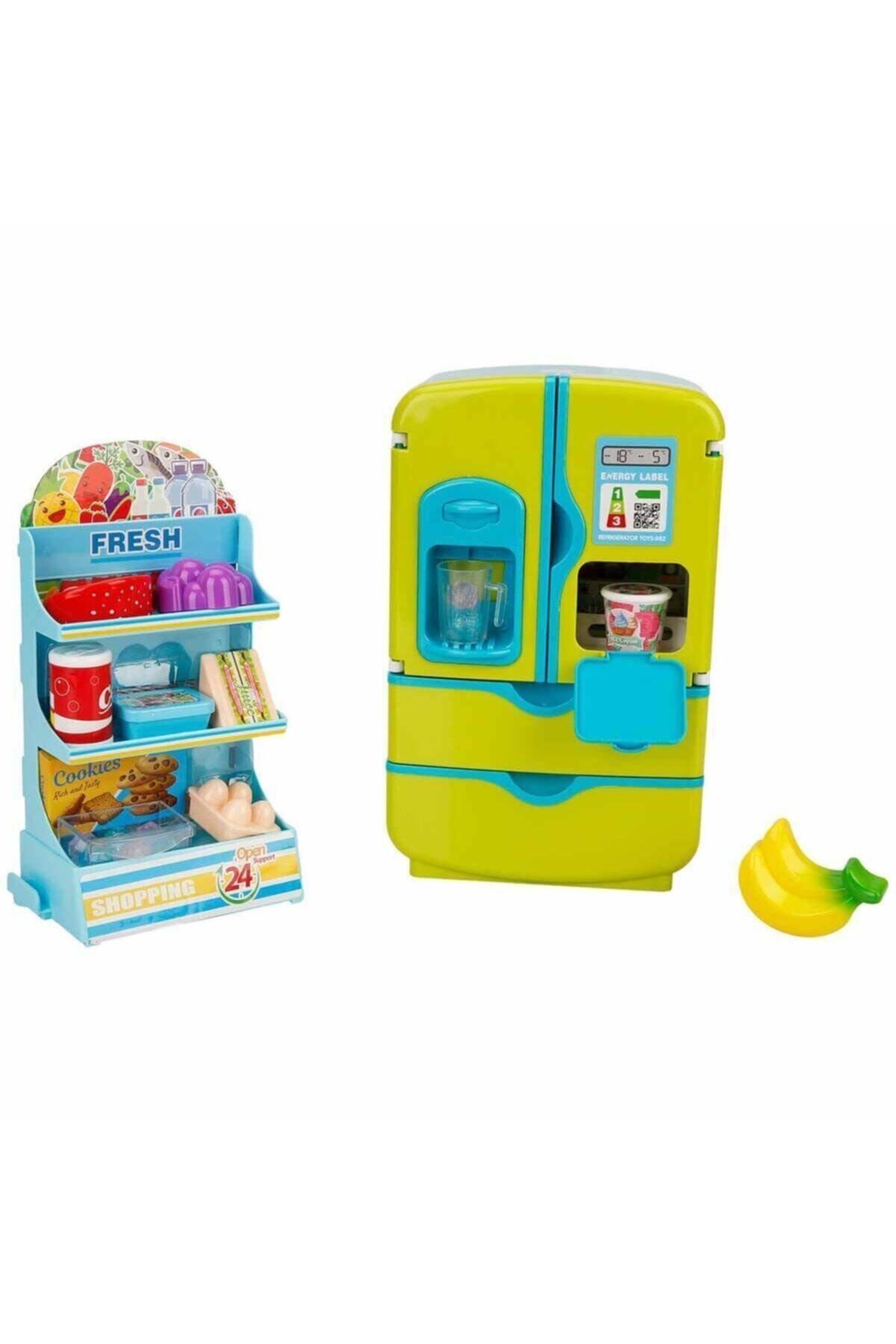 little chef Sesli Ve Işıklı Buzdolabı Oyun Seti - Yeşil