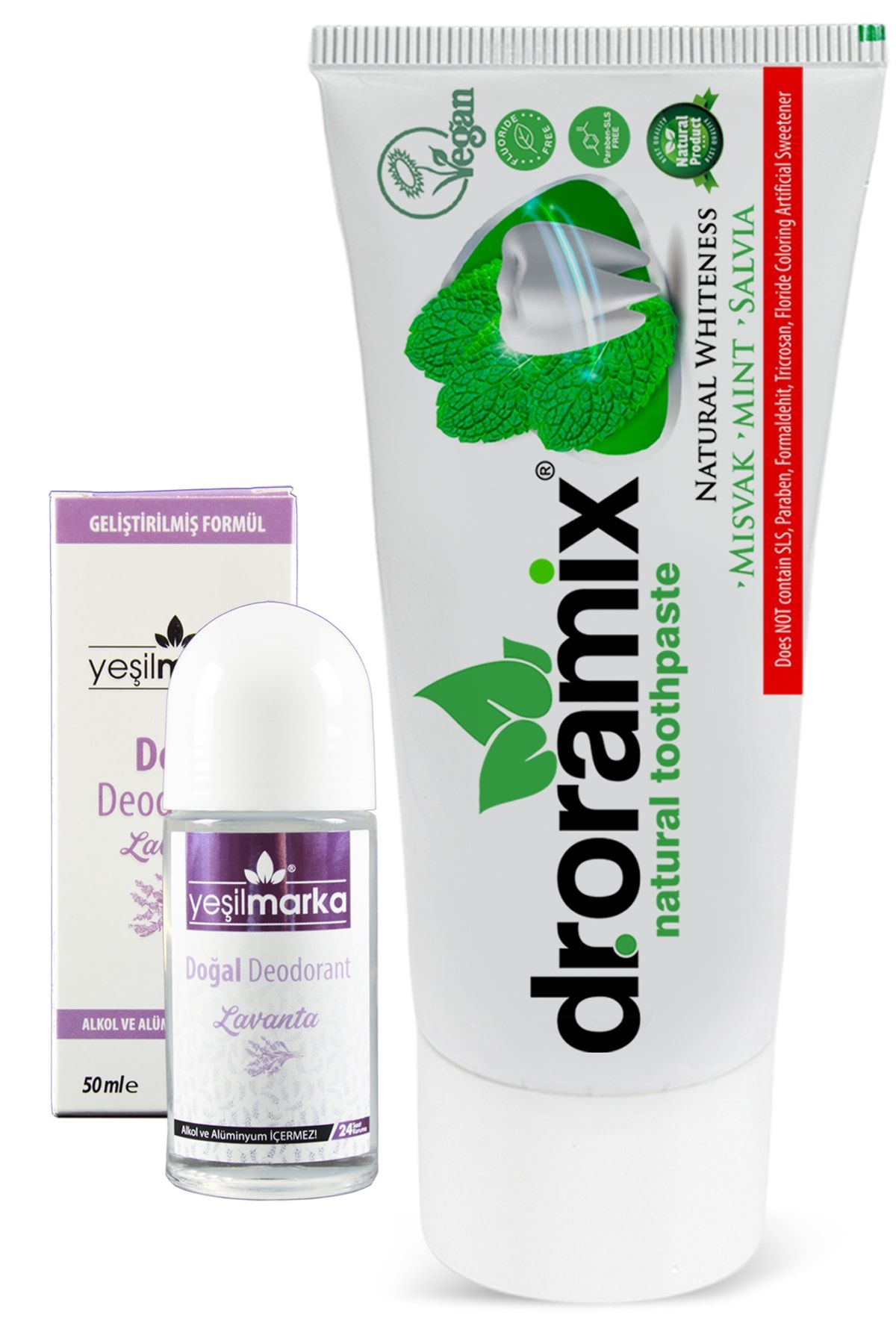 Dr. Oramix Florürsüz Vegan Diş Macunu 100gr Lavanta Doğal Rolon