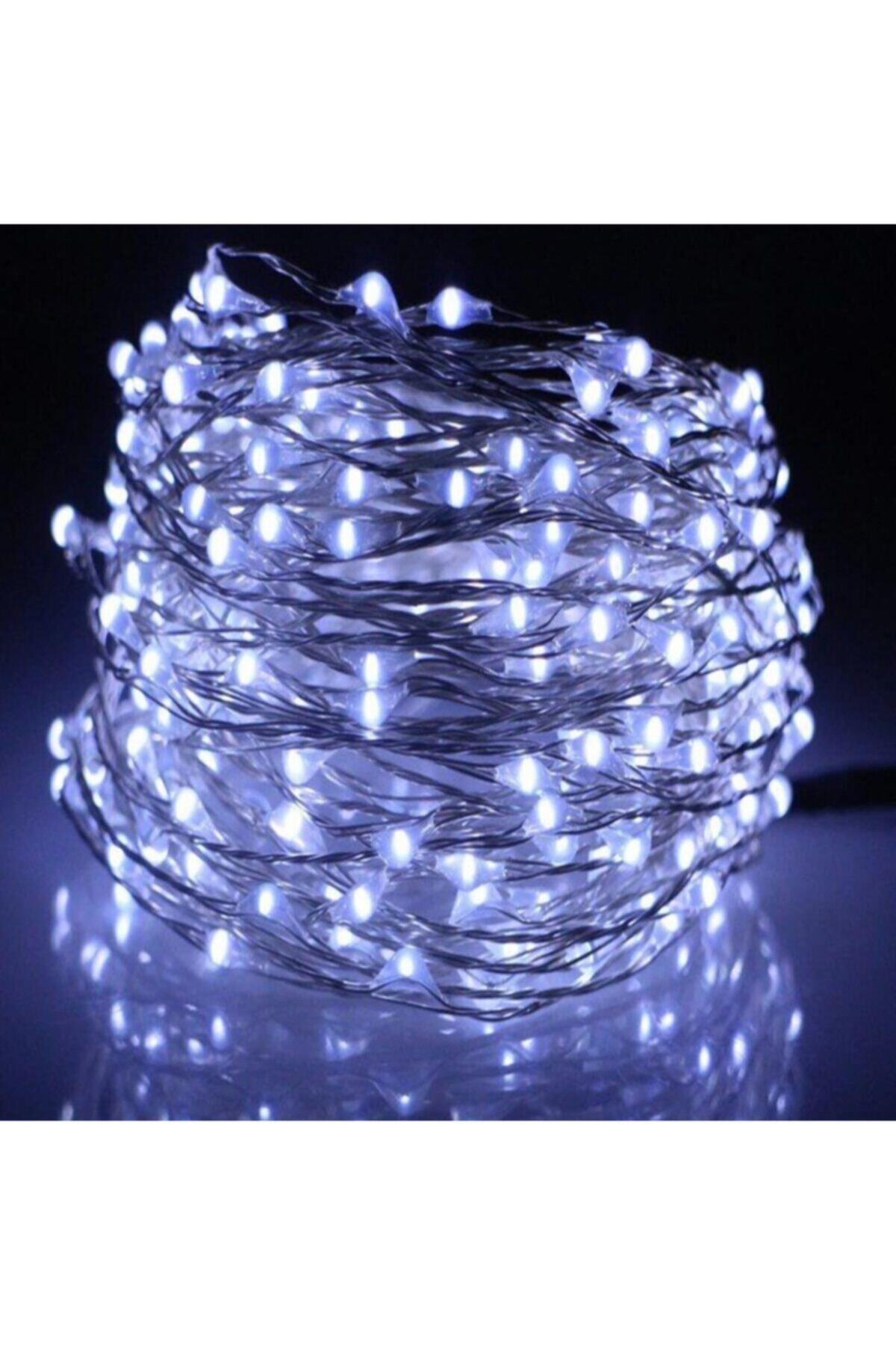 rennway Pilli Dekoratif Peri Led Işık 10 Metre Beyaz Parti Aydınlatma
