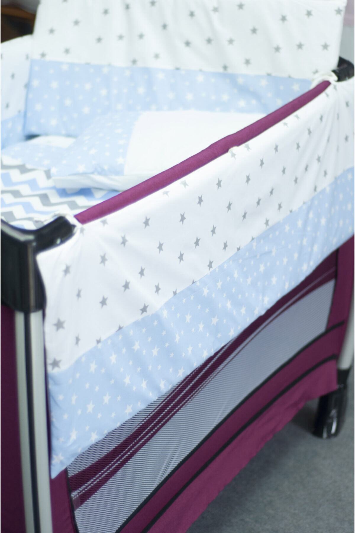 Kista Baby Zig Zag Oyun Parkı Bebek Uyku Seti (6'lı Set)