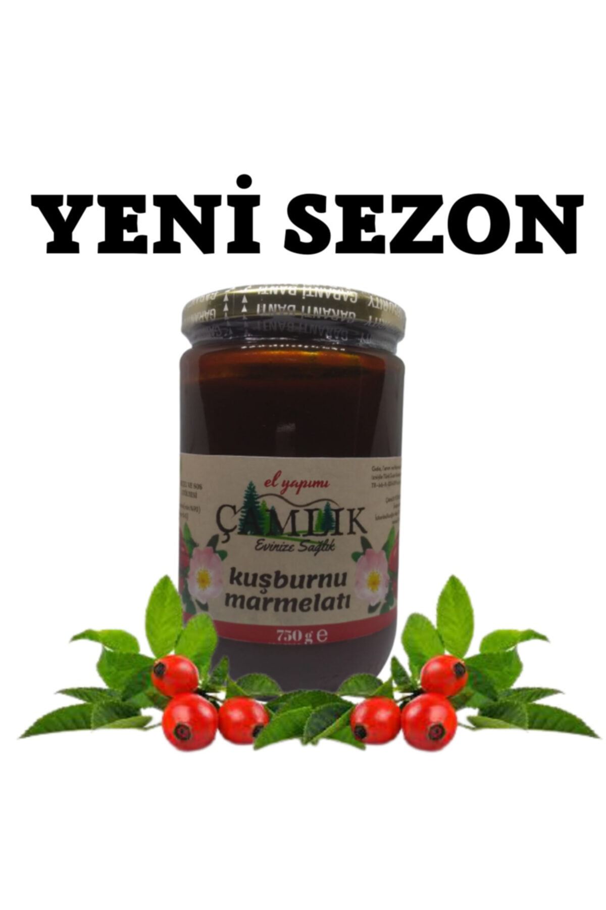 ÇAMLIK Mayhoş Kuşburnu Marmelatı Net 750 gr (EL YAPIMI)
