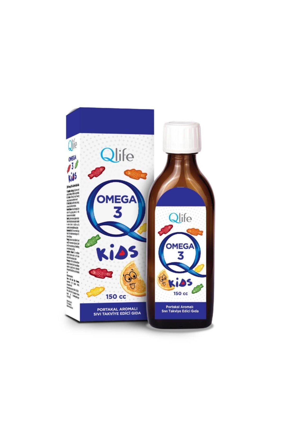 Q LİFE Omega 3 Kids Portakal Aromalı Şurup 150cc