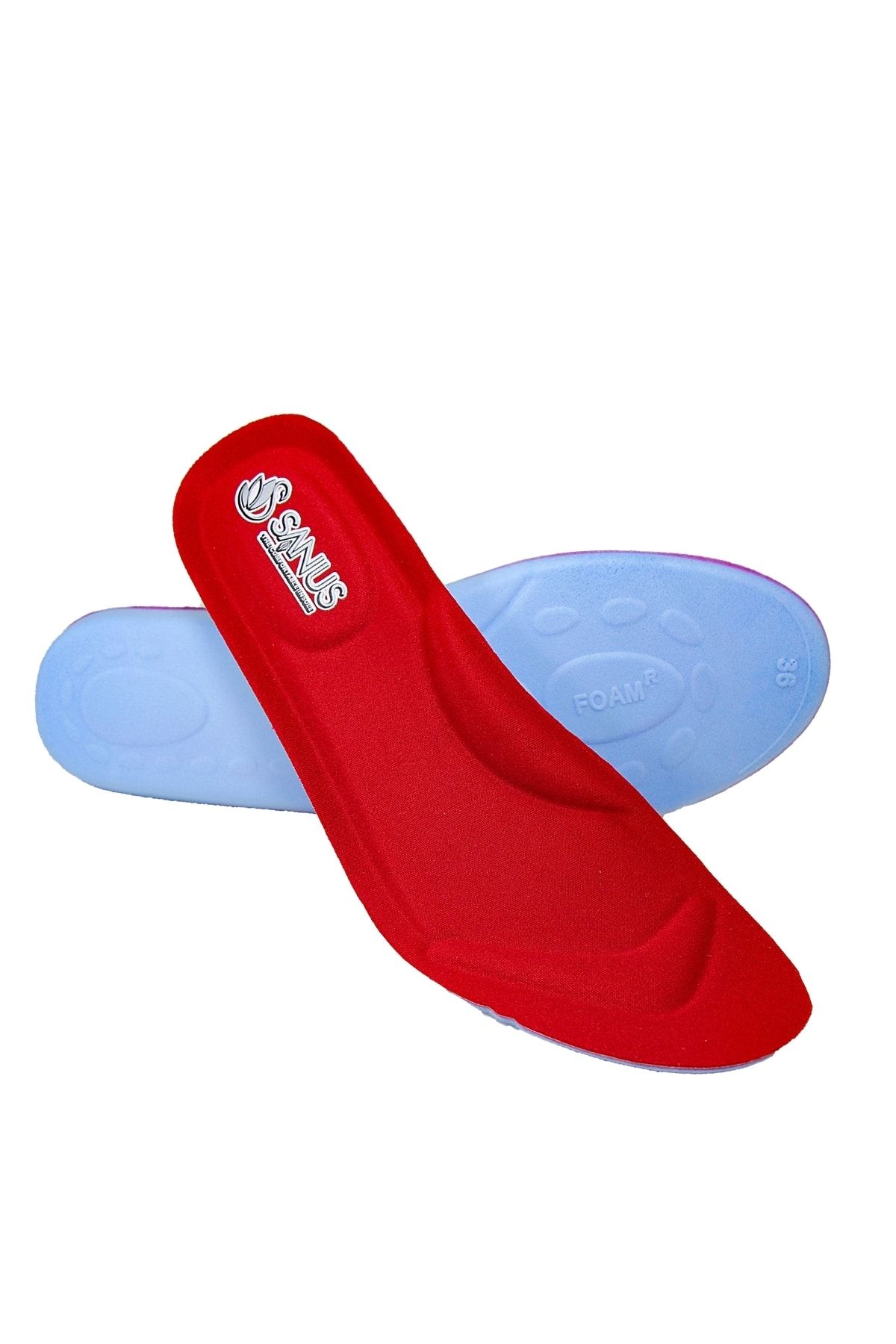 SANUS A100 Visco Memory Foam Anatomik Unisex Kırmızı Tabanlık