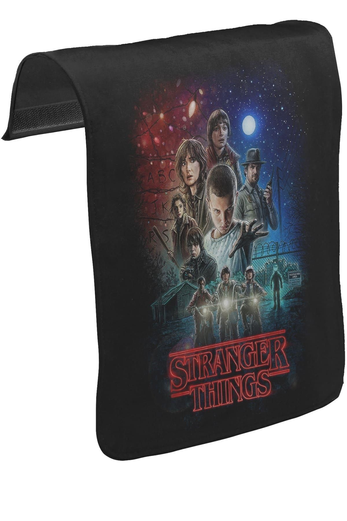 Lord TShirt Stranger Things - Moonlight Unisex Siyah Tak-çıkar Postacı Çanta Kapağı Ck-1284