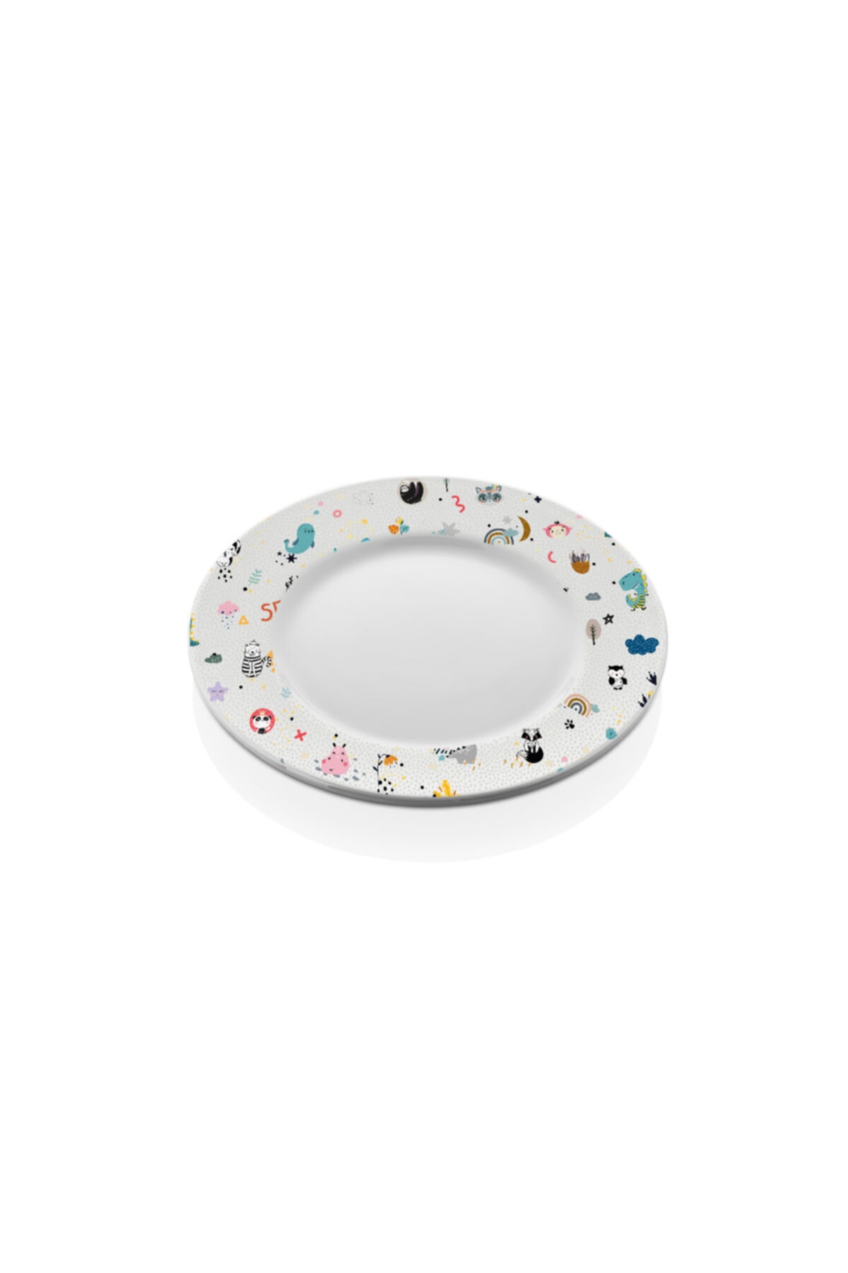Morza Melamin Çocuk Figürlü Yemek Tabak 23cm (çap:23cm Yuk:2.6cm 272gr)