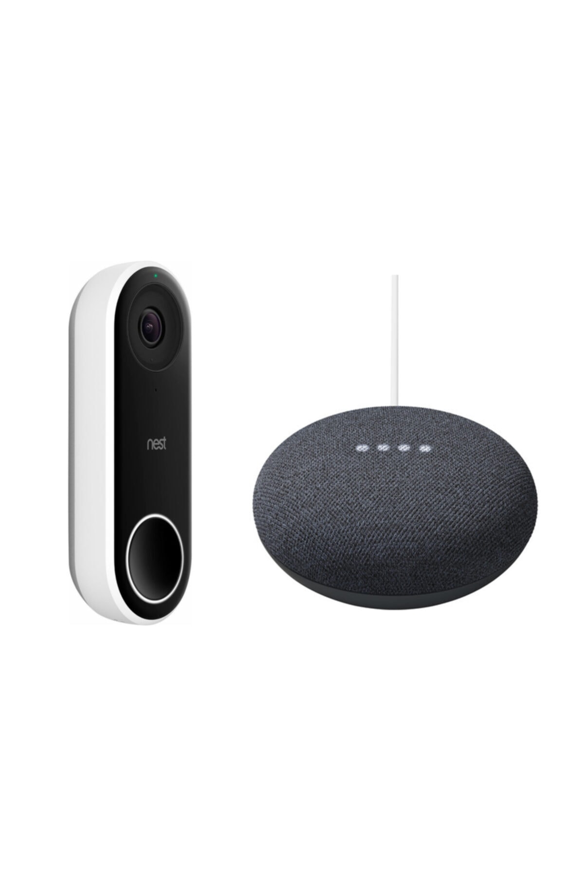 Google Nest Hello Smart Video Görüntülü Kapı Zili - Nest Mini Smart Akıllı Hoparlör Speaker