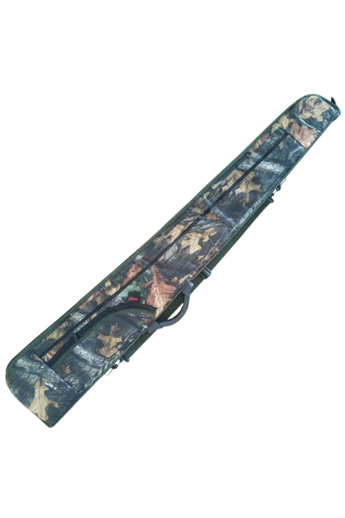 SAVAGE Sn.35003 Ağaç Desen Çok Cepli Kancalı Tüfek Kılıfı 130 Cm
