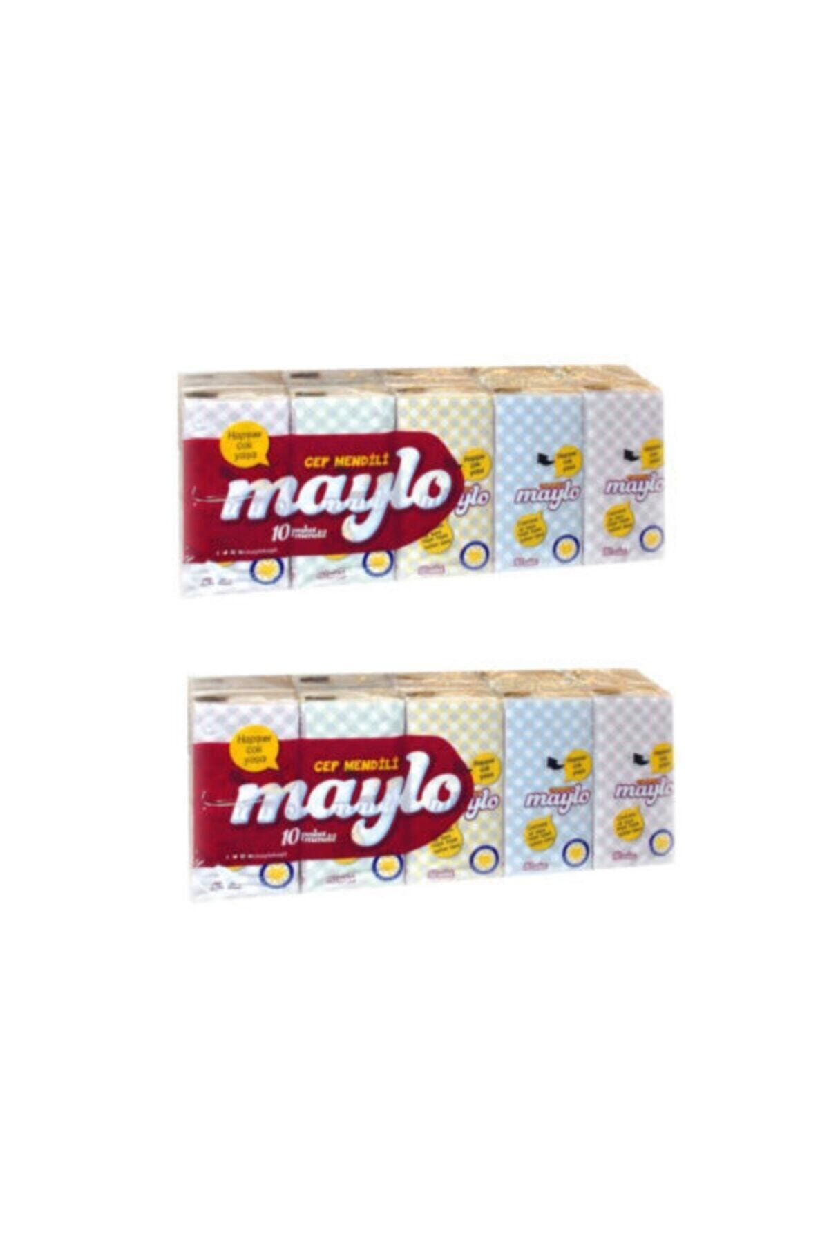 Maylo J10 500828 Kağıt Cep Mendil (10'LU X 10ADET) ''2 Paket''