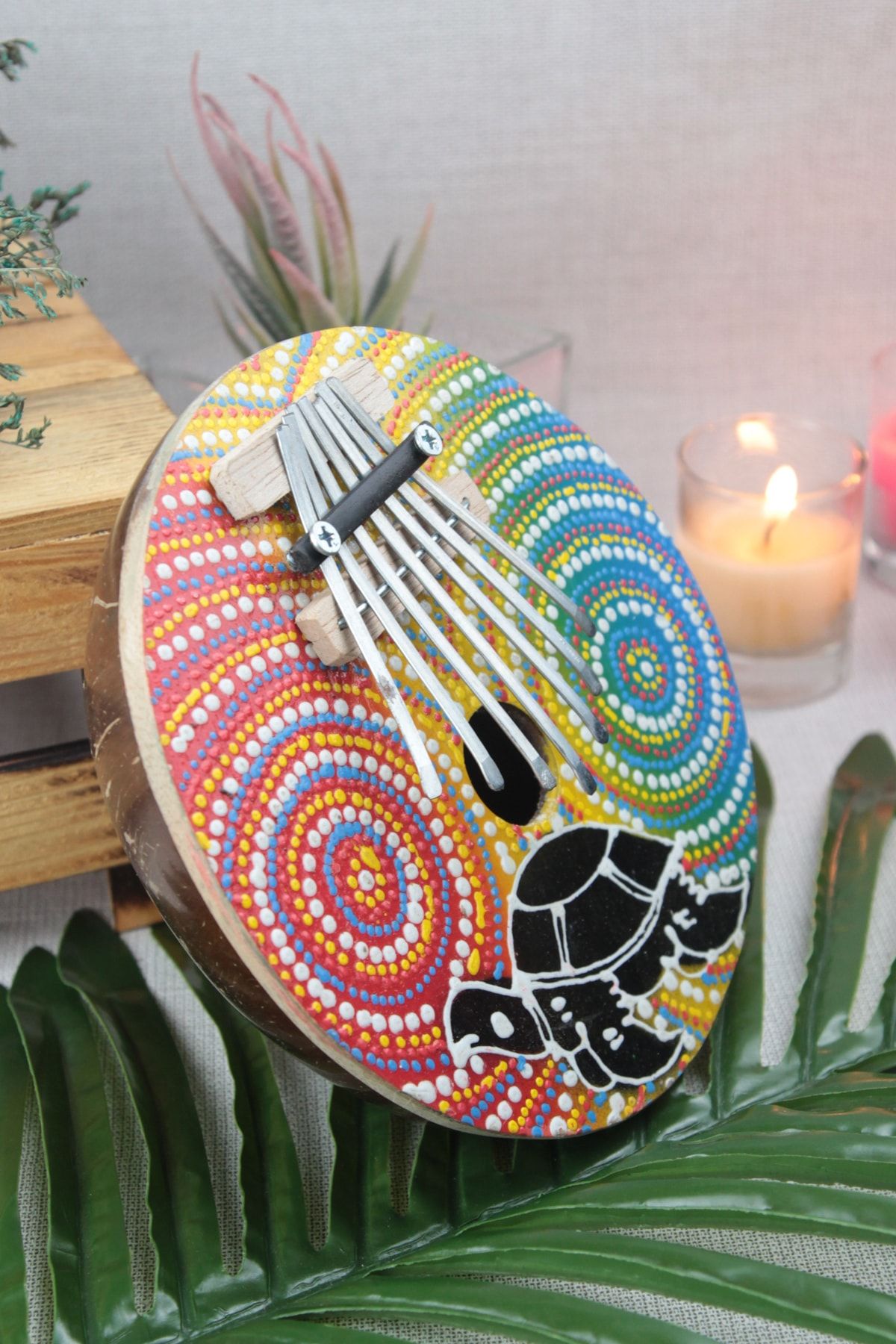 moryconcept Kalimba Hindistan Cevizinden Yapılma El Işçiliğidir