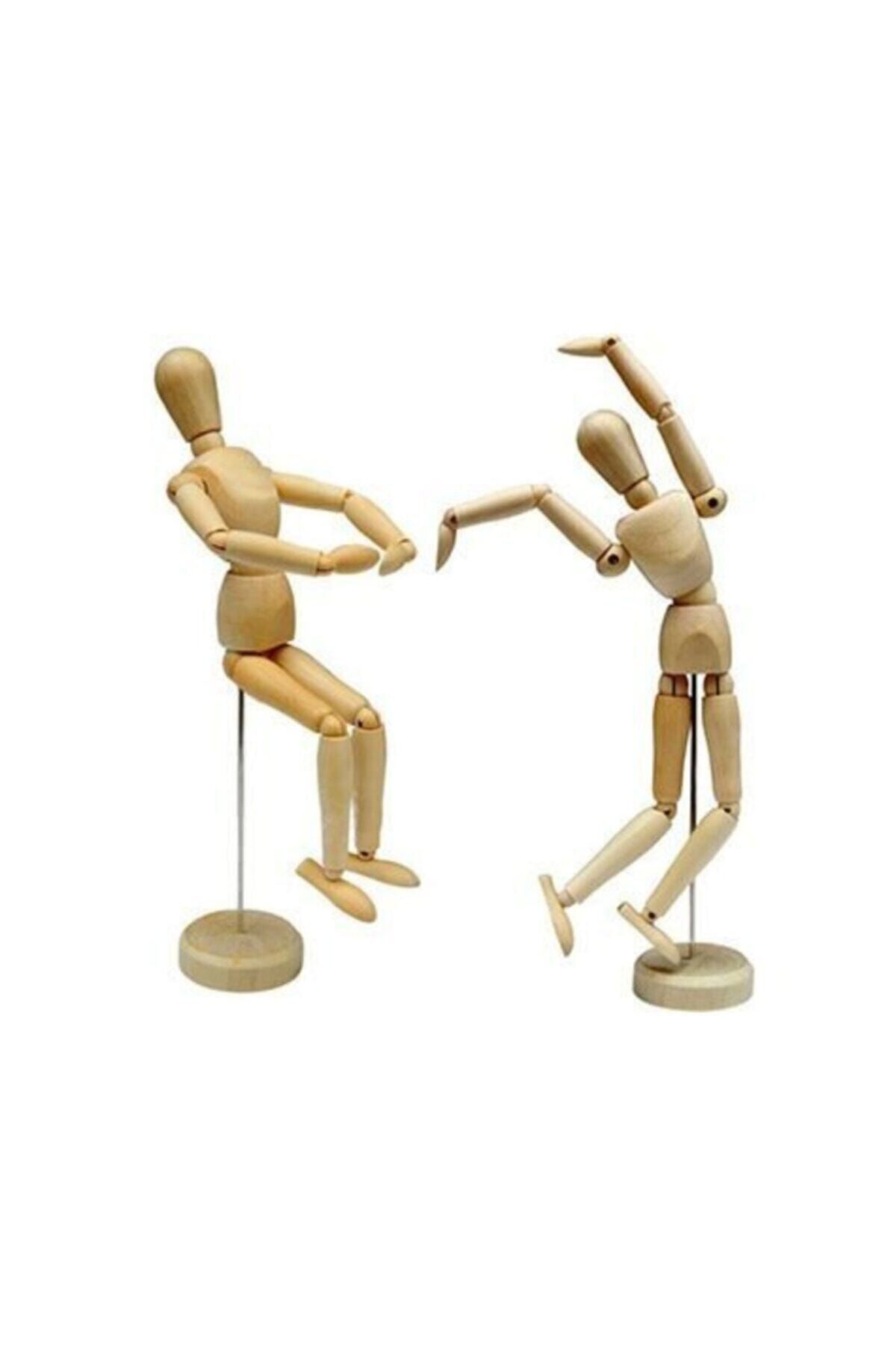 Best Friends 20 Cm Insan Figürlü Ahşap Manken Adam Kukla Model Stilist Figür Kroki Çizim