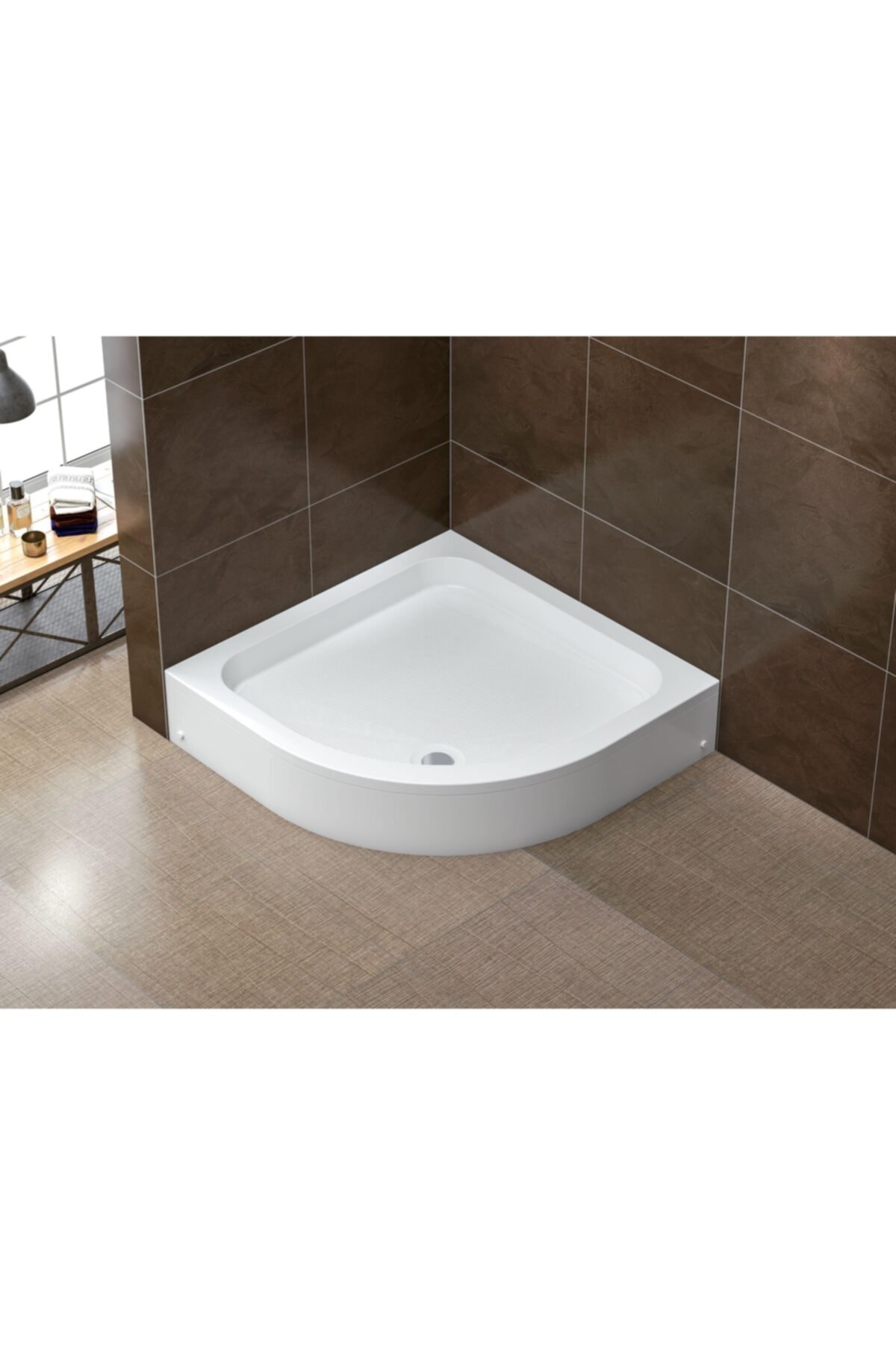 Stina Luna 80x80x22 Oval Duş Teknesi