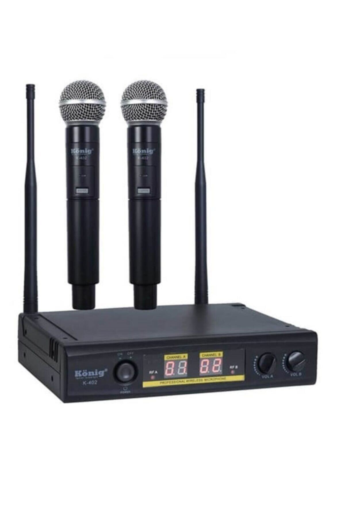 Rekor Müzik König K-402 Iki El Telsiz Mikrofonu
