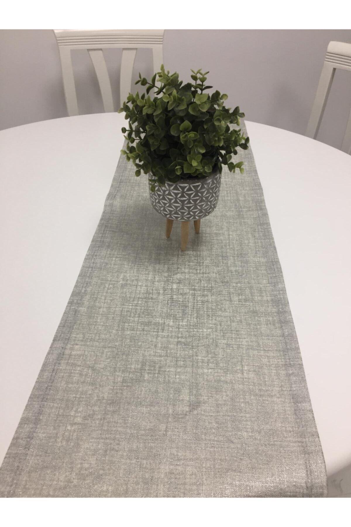 Finezza Concept Floransa Simli Keten Gri