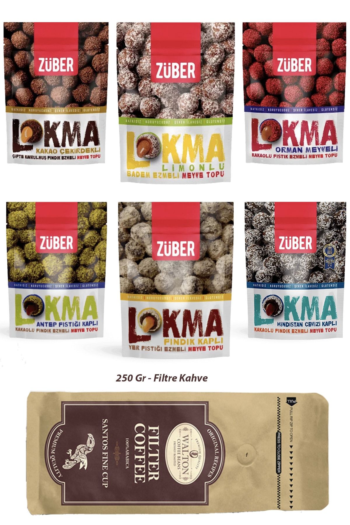 Züber Lokma Çeşitleri-250gr Filtre Kahve (FİLTRE KAHVE,,LOKMA)