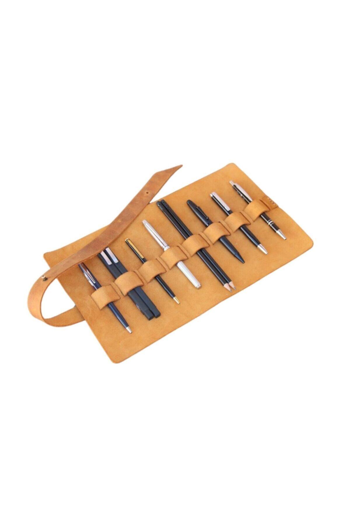 Koof Craft Sırıus - Deri Rulo Kalemlik Camel