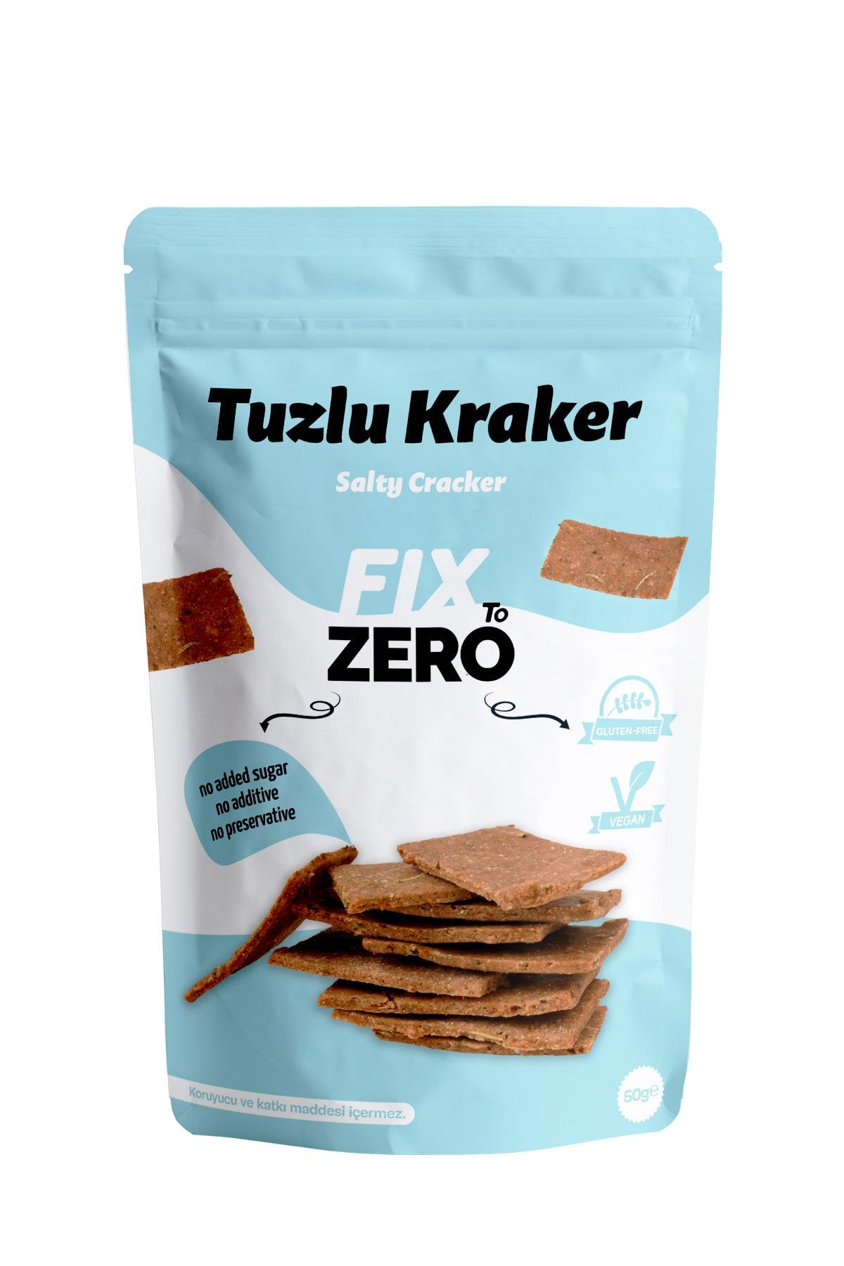 FixtoZero Fix To Zero Glutensiz Tuzlu Kraker