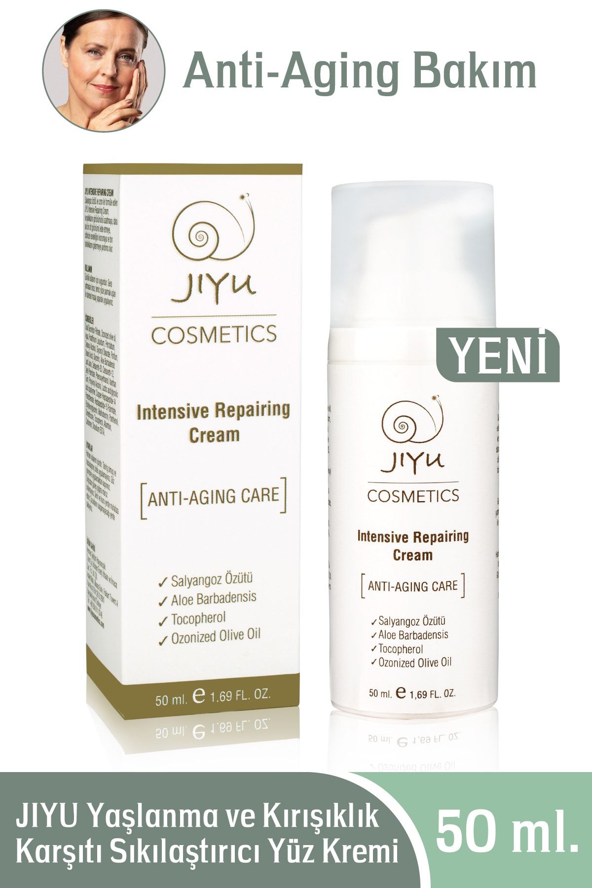 JIYU Yaşlanma Ve Kırışıklık Karşıtı Sıkılaştırıcı Yüz Kremi Anti-aging Face Cream 50 ml