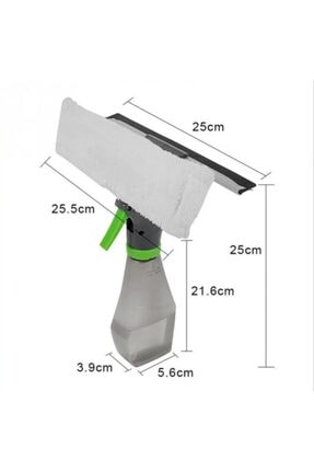 3'ü 1 Arada Deterjan Hazneli Spreyli Peluşlu Camsil Cam Silme Aparatı Image 2