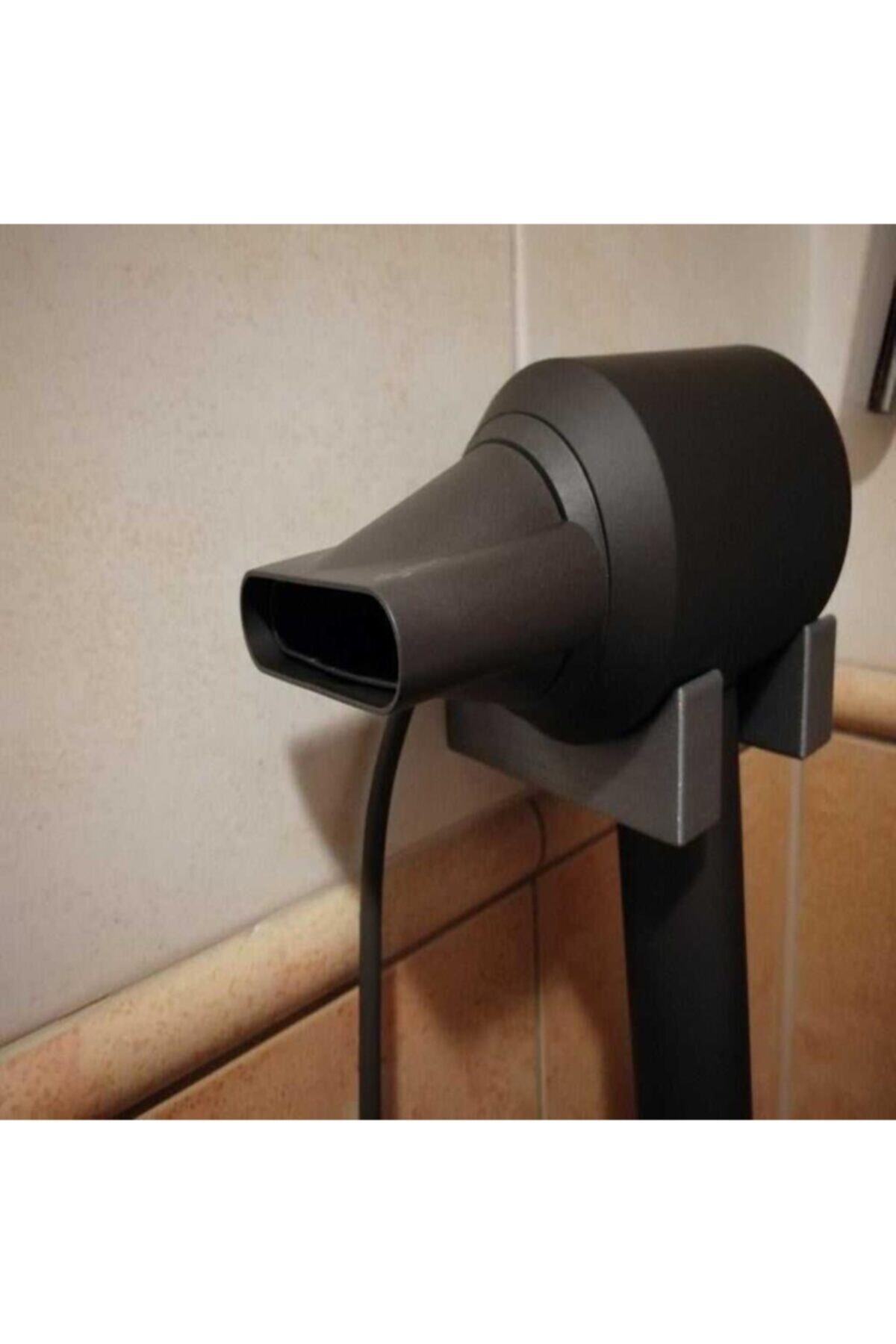 TeknoDuvar Dyson Süpersonik Saç Kurutma Makinesi Duvar Tutacağı Askılık Sabitleme Standı Gri