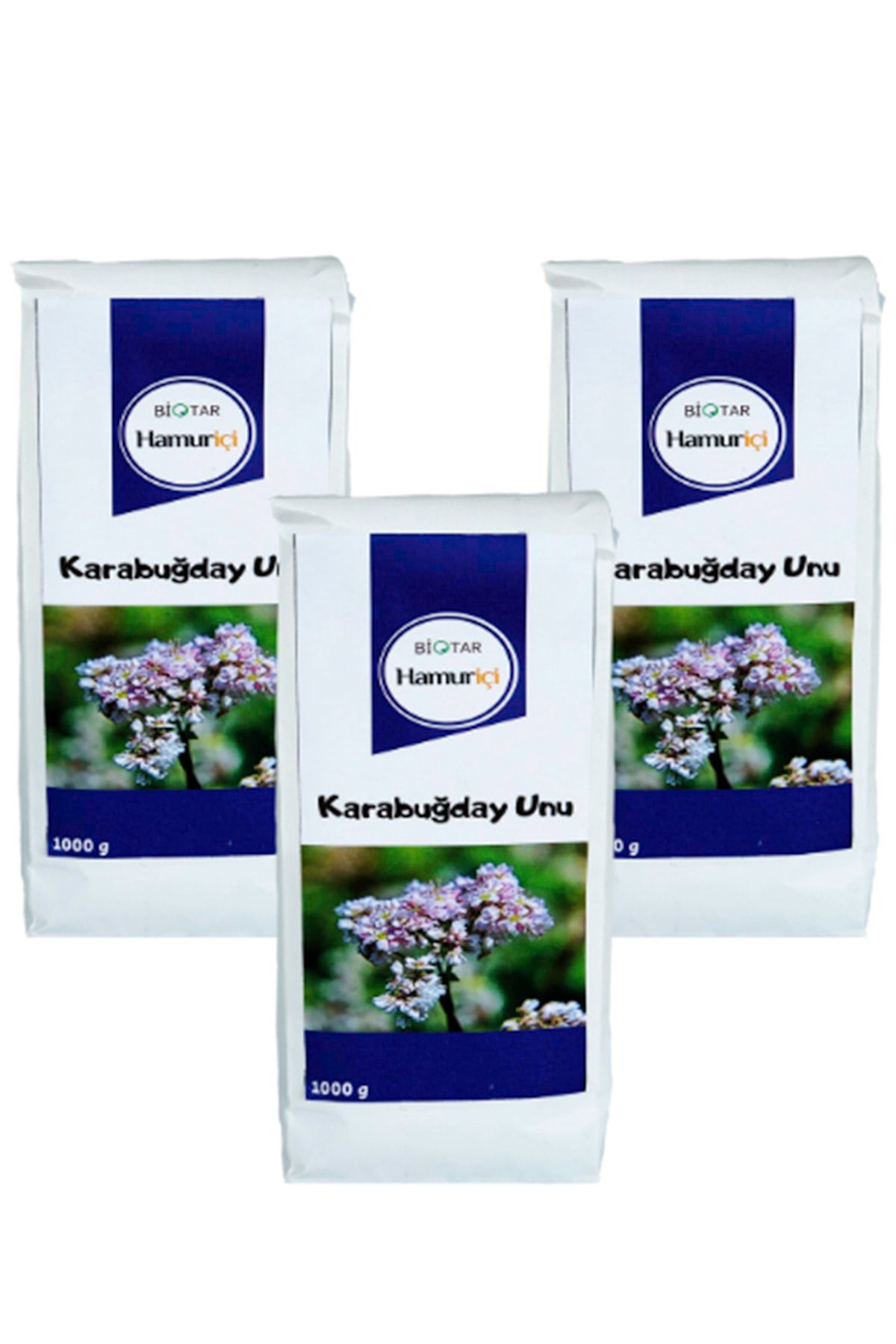 HAMURİÇİ Biotar Organik Tarım Ürünleri Organik Karabuğday Unu 1000 gr X 3 Adet
