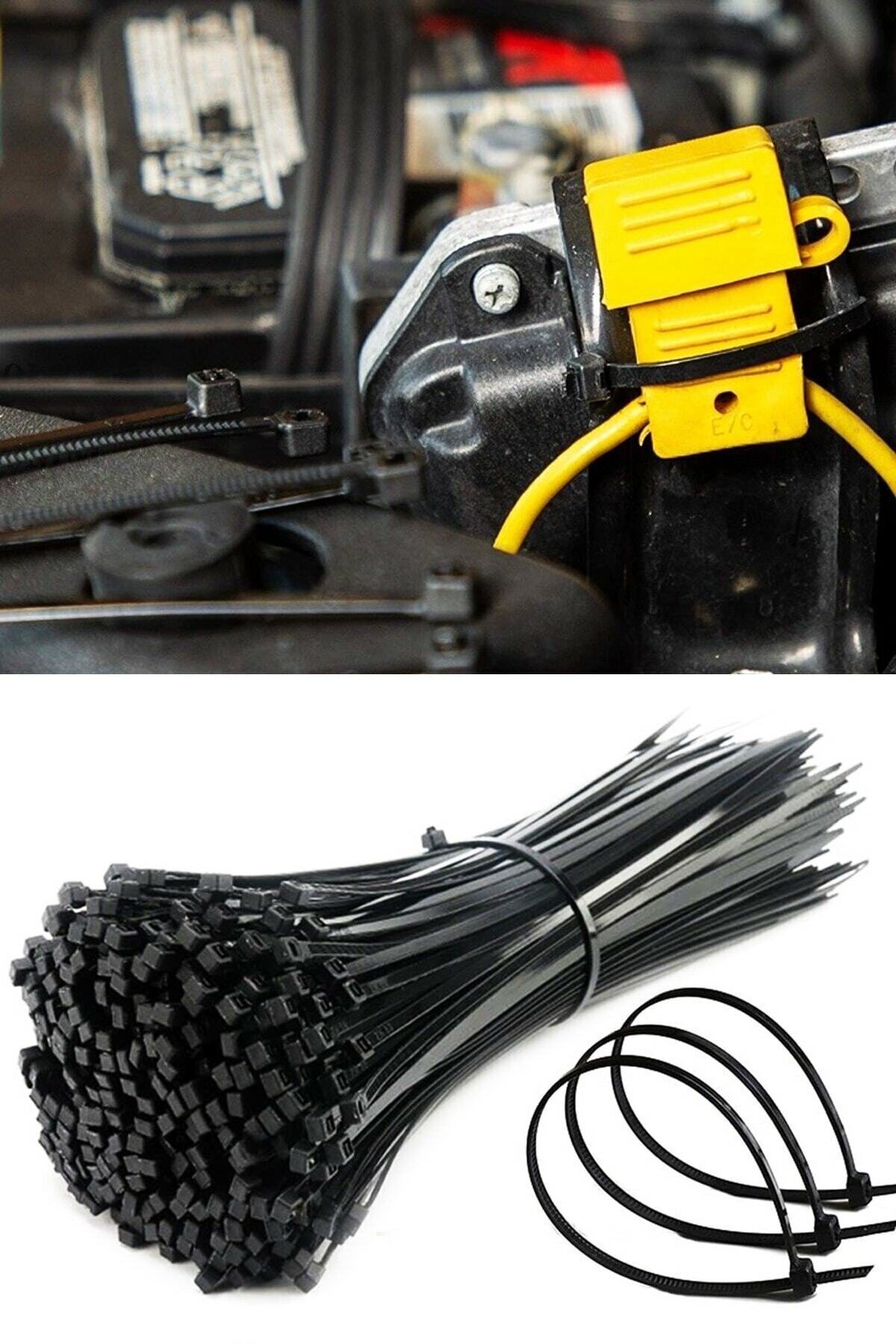 PAOSS Cırtlı Plastik Kelepçe 8x300 Mm 100 Adet Siyah