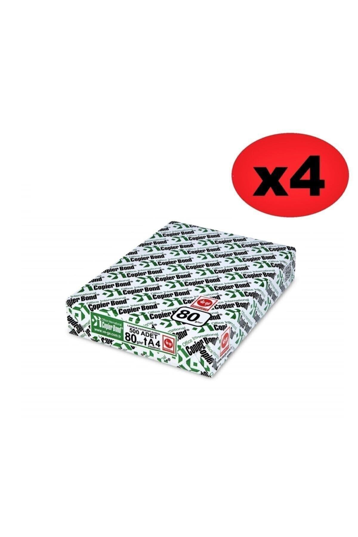 TARZPARK A4 Fotokopi Kağıdı 80gr-500'lü 4 Paket (2000 Adet)