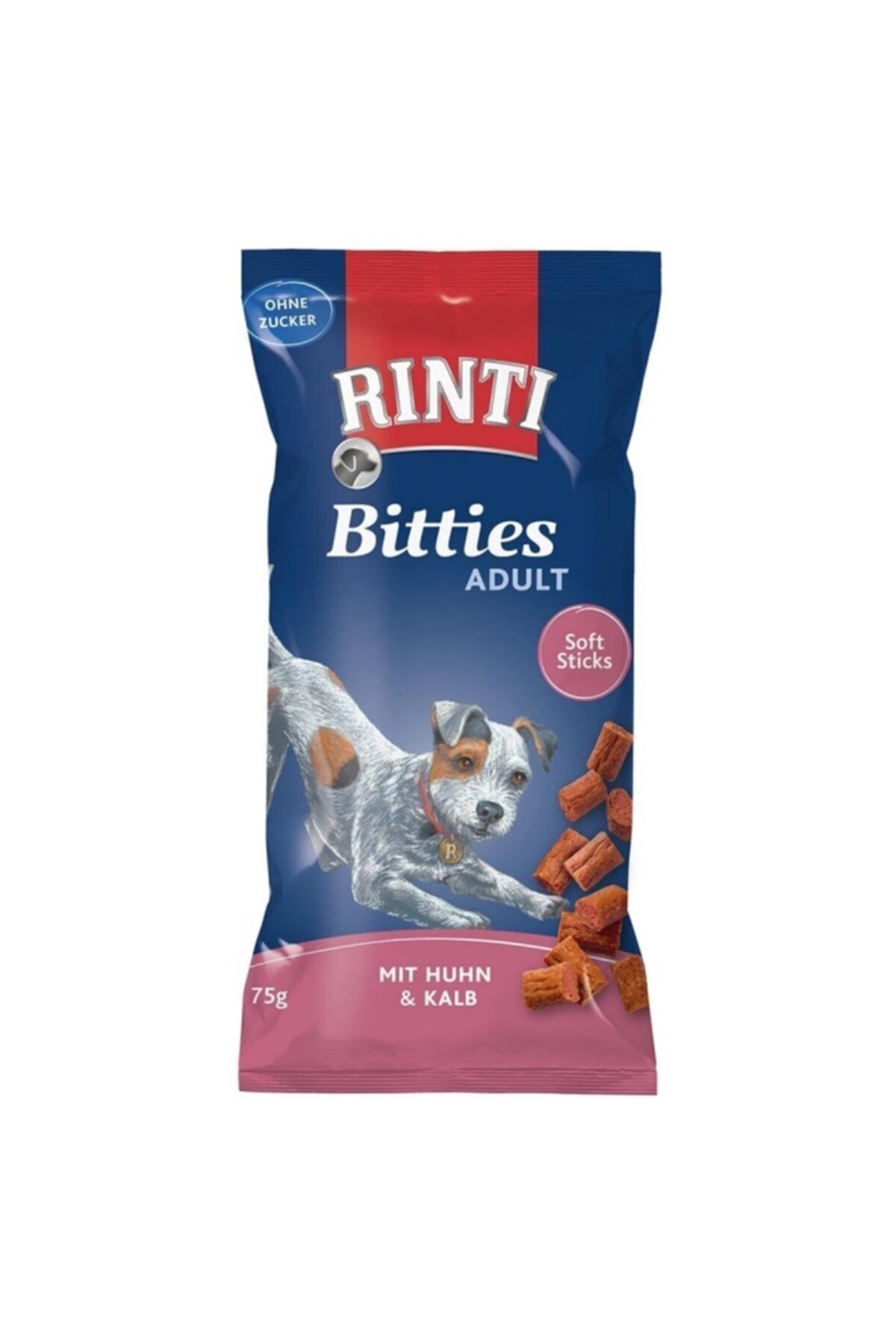 Rinti Bitties Yetişkin Köpek Ödülü Tavuk-dana 75gr