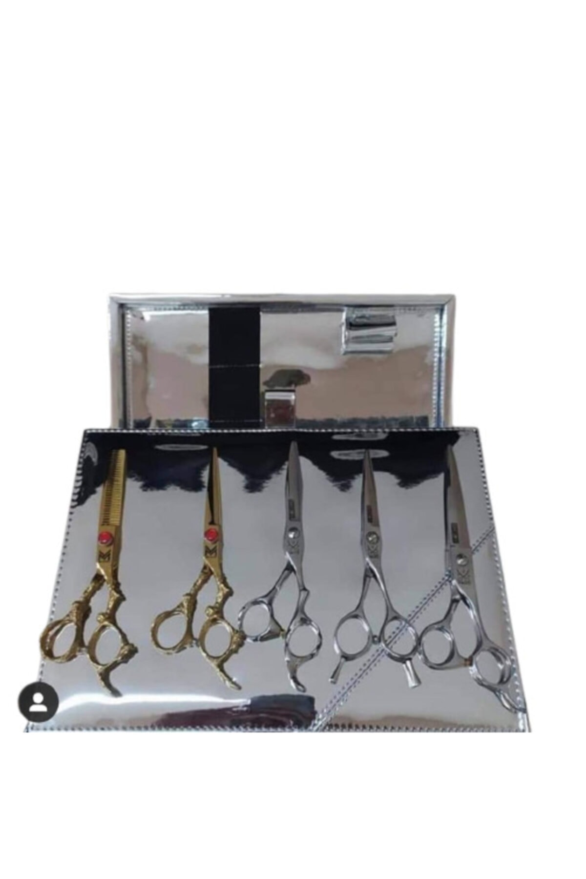 Pure Sılver Renk Mıknatıslı Makas Çantası