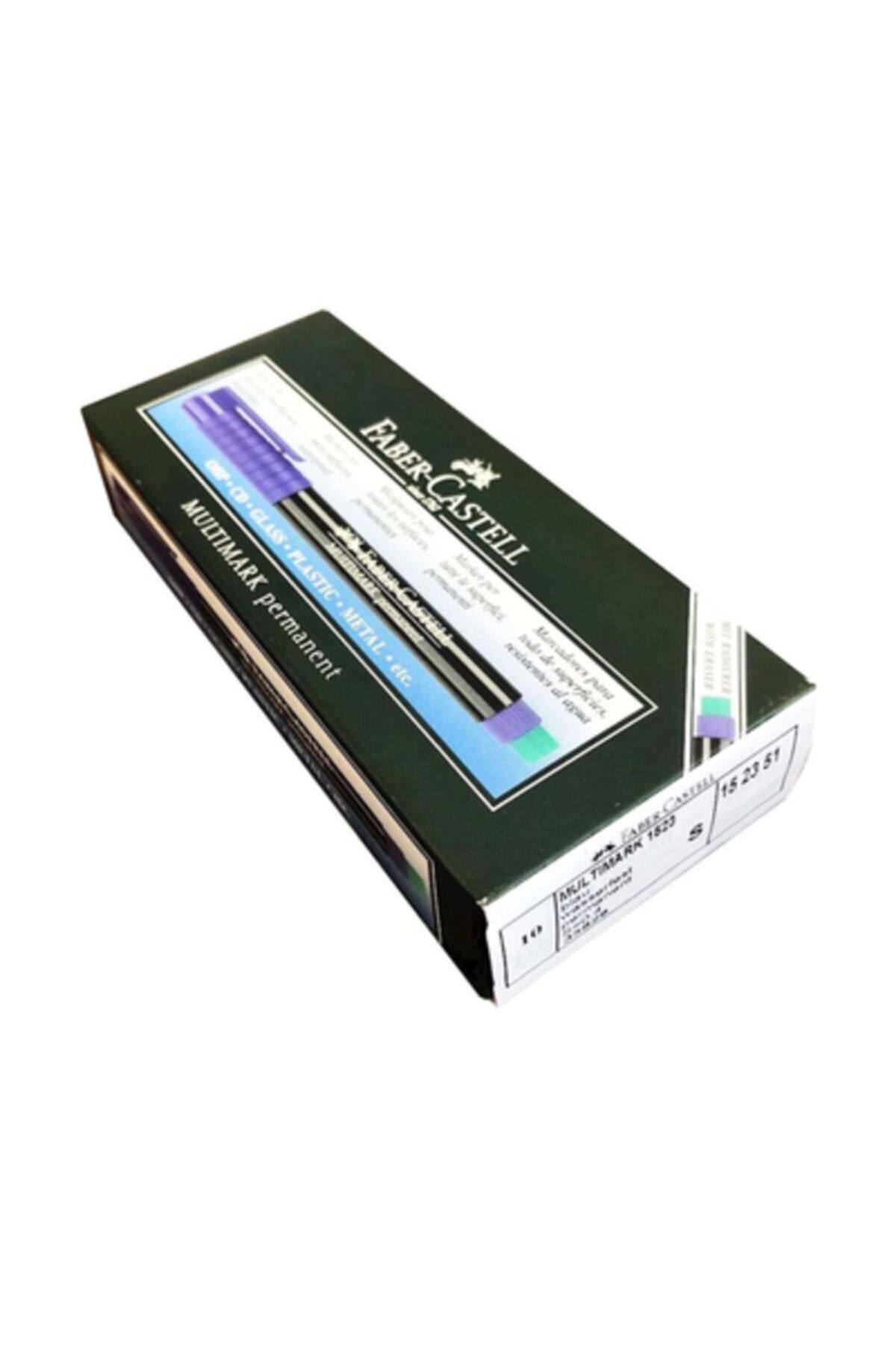 Faber Castell Faber-castell 1525 Permanent Kalem (m) Renk - Mavi - 10 Adet