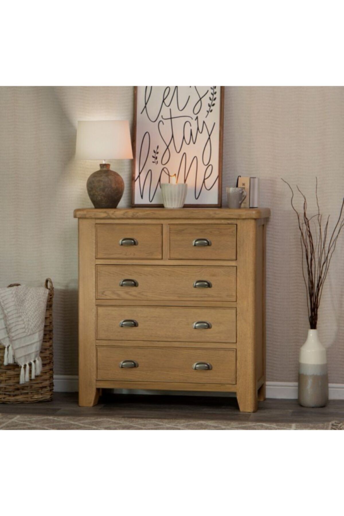 Masif Art Nest 3+2 Çekmeceli Şifonyer