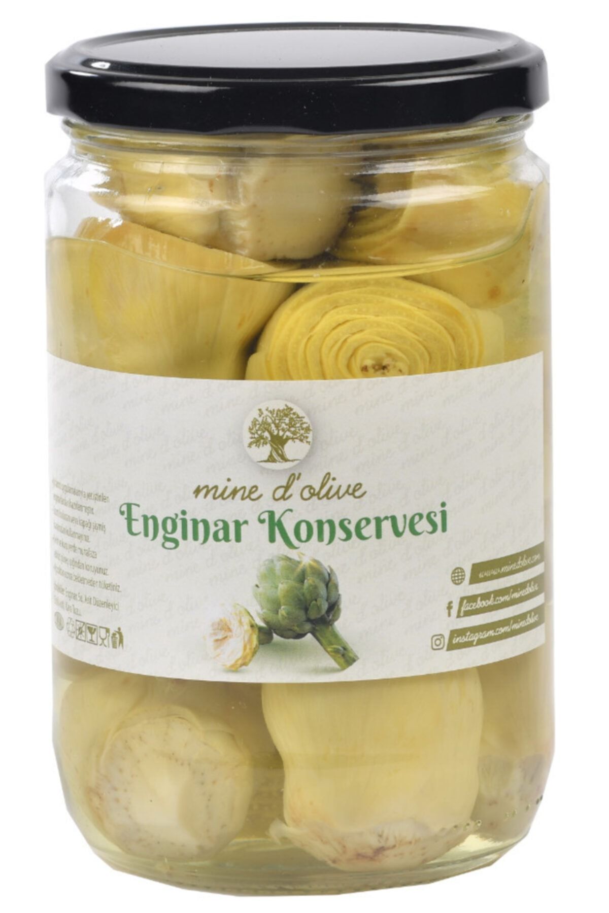 Minedolive Enginar Kalbi Konservesi 660cc.