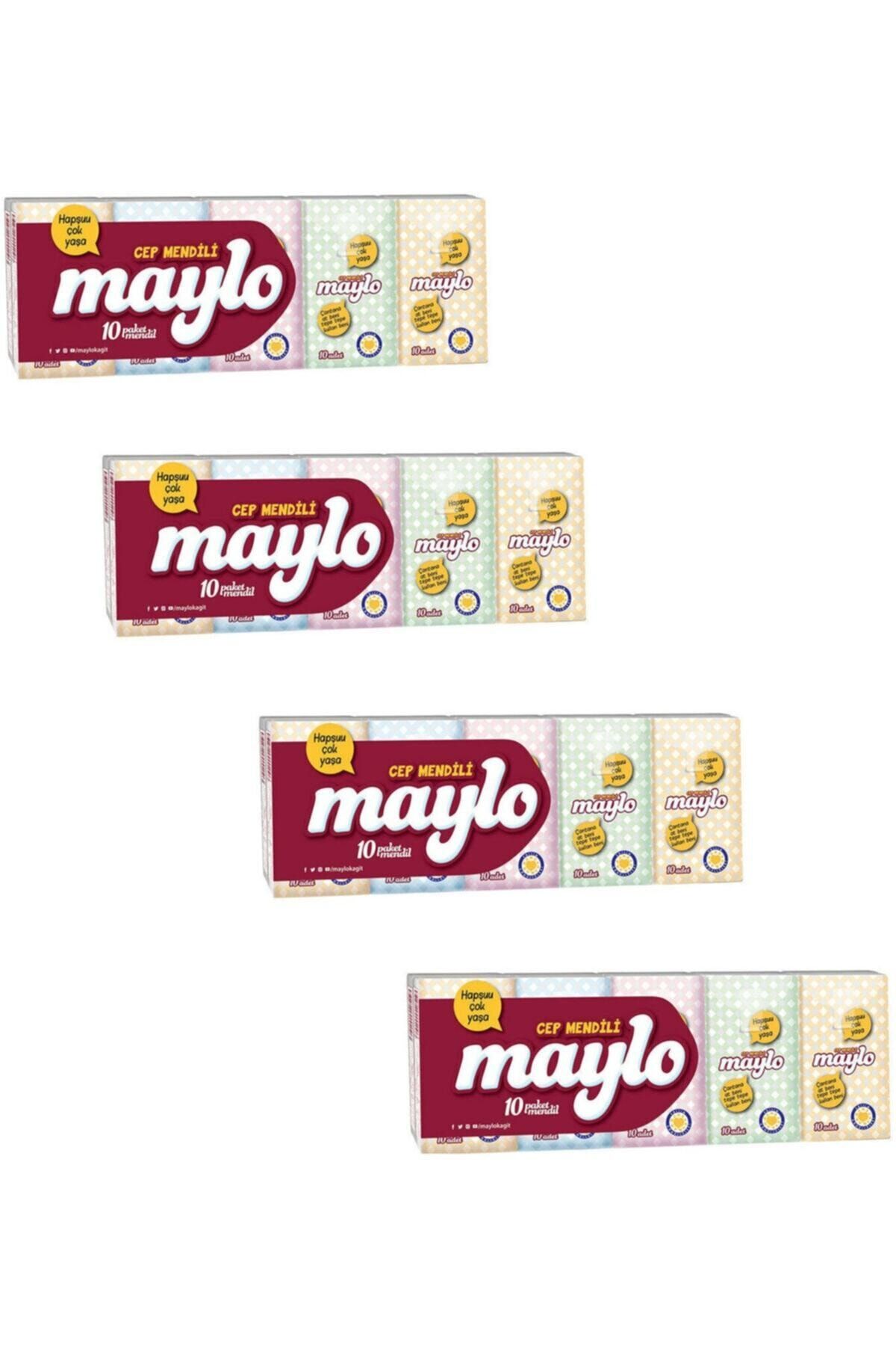 Maylo J17 500828 Cep Mendili 10'lu Paket 4'lü