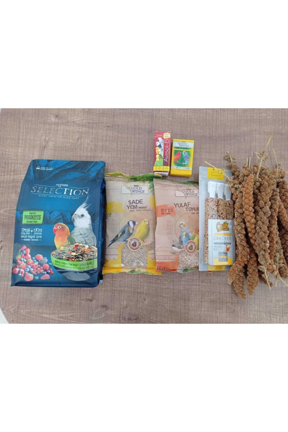 Golden Pet Sultan Sevda Cennet Forpus Yem Ve Bakım Seti 01 7 Parça