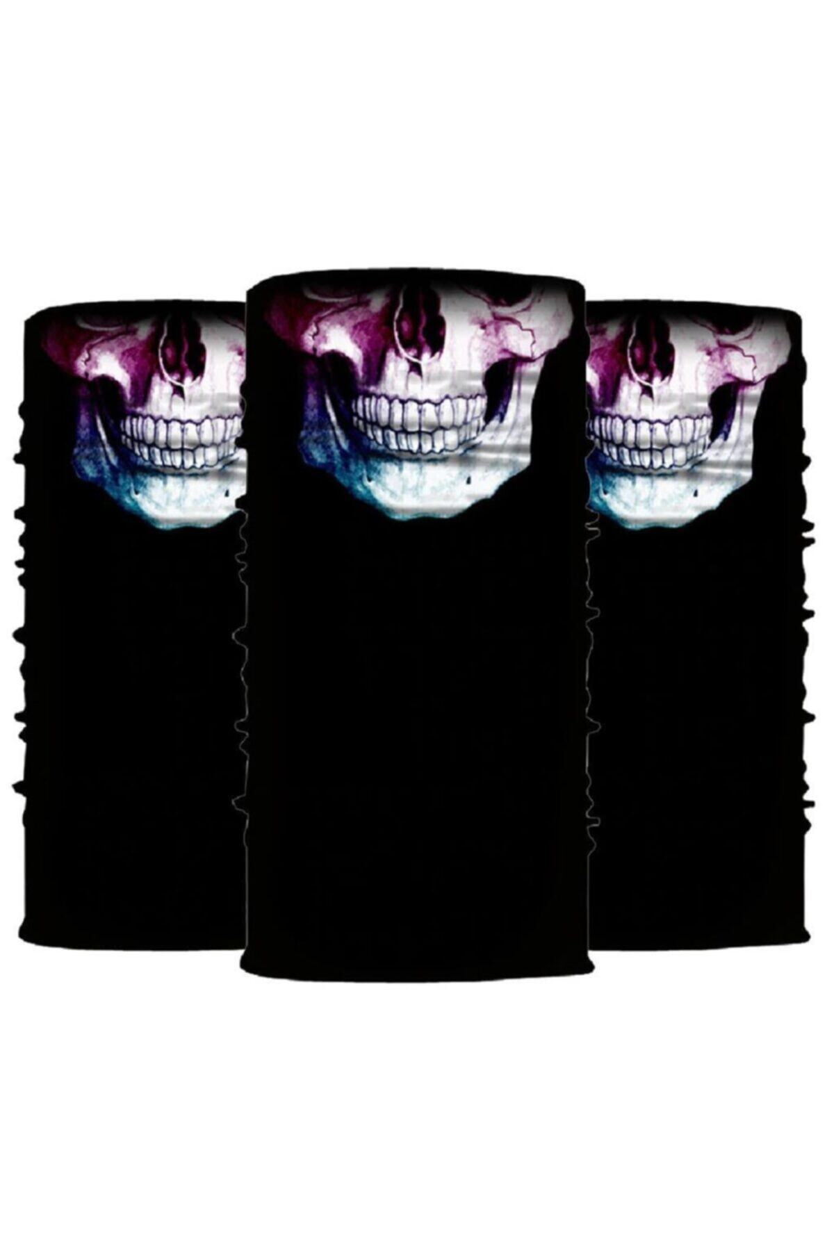 Knmaster Crimson Buff Bandana Boyunluk Maske Saç Bandı 3'lü Paket