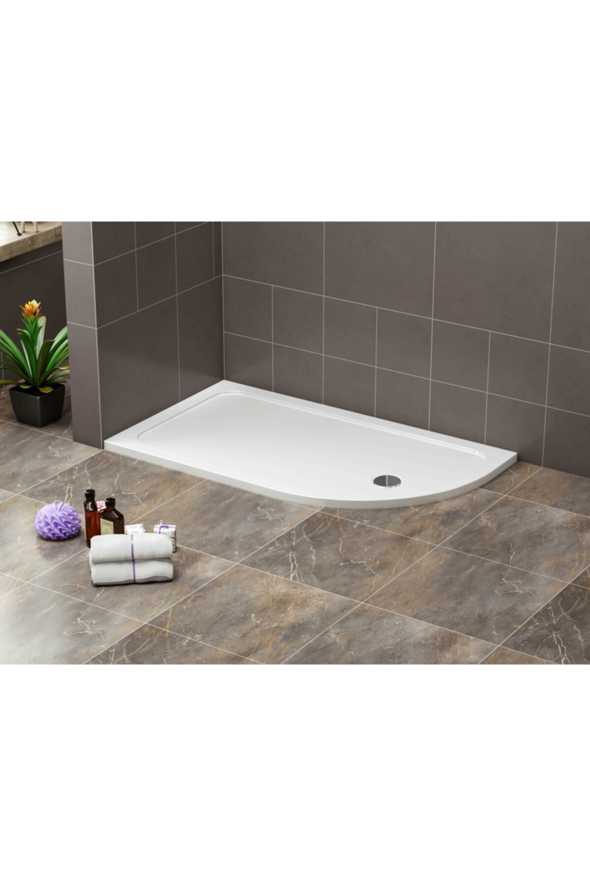 Stina Vision 80x90 Asimetrik Slım Flat Duş Teknesi