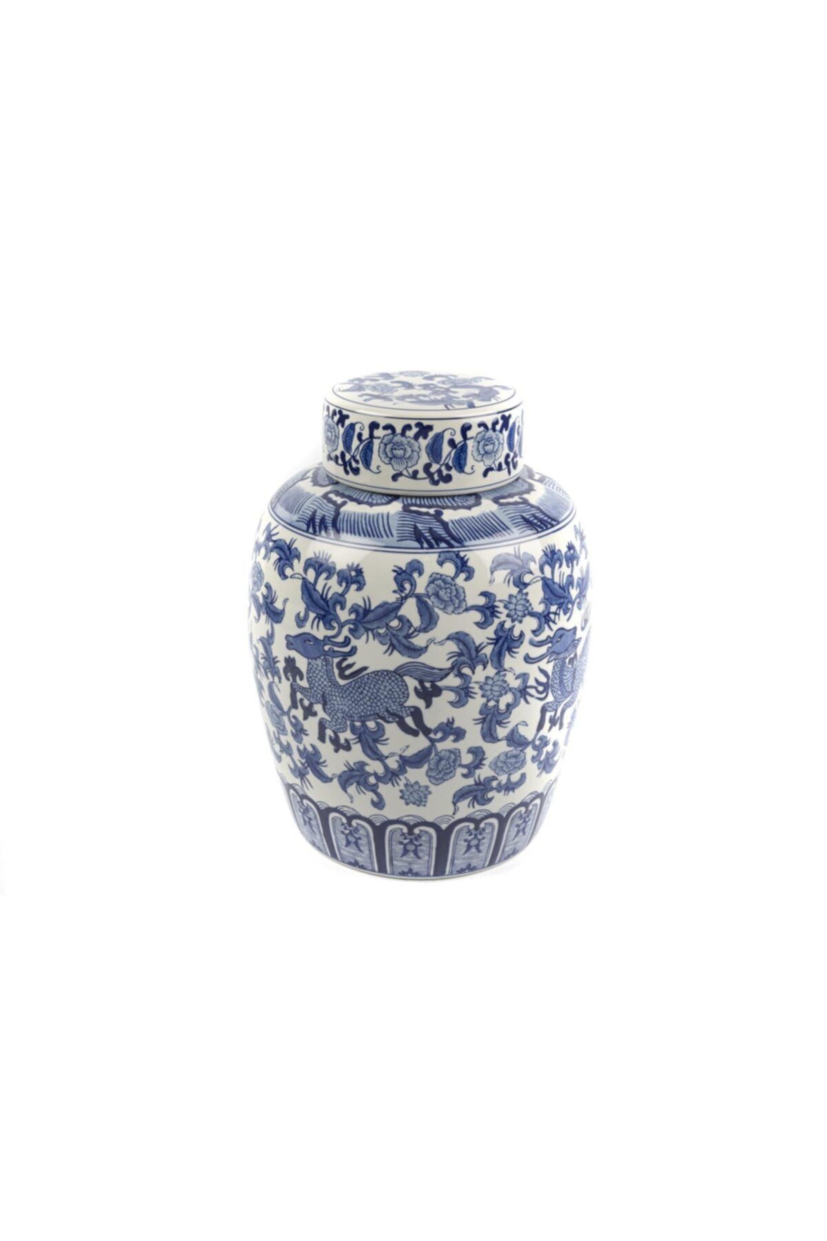 Mikasa Moor Blue Blanc Porselen Küp 40cm