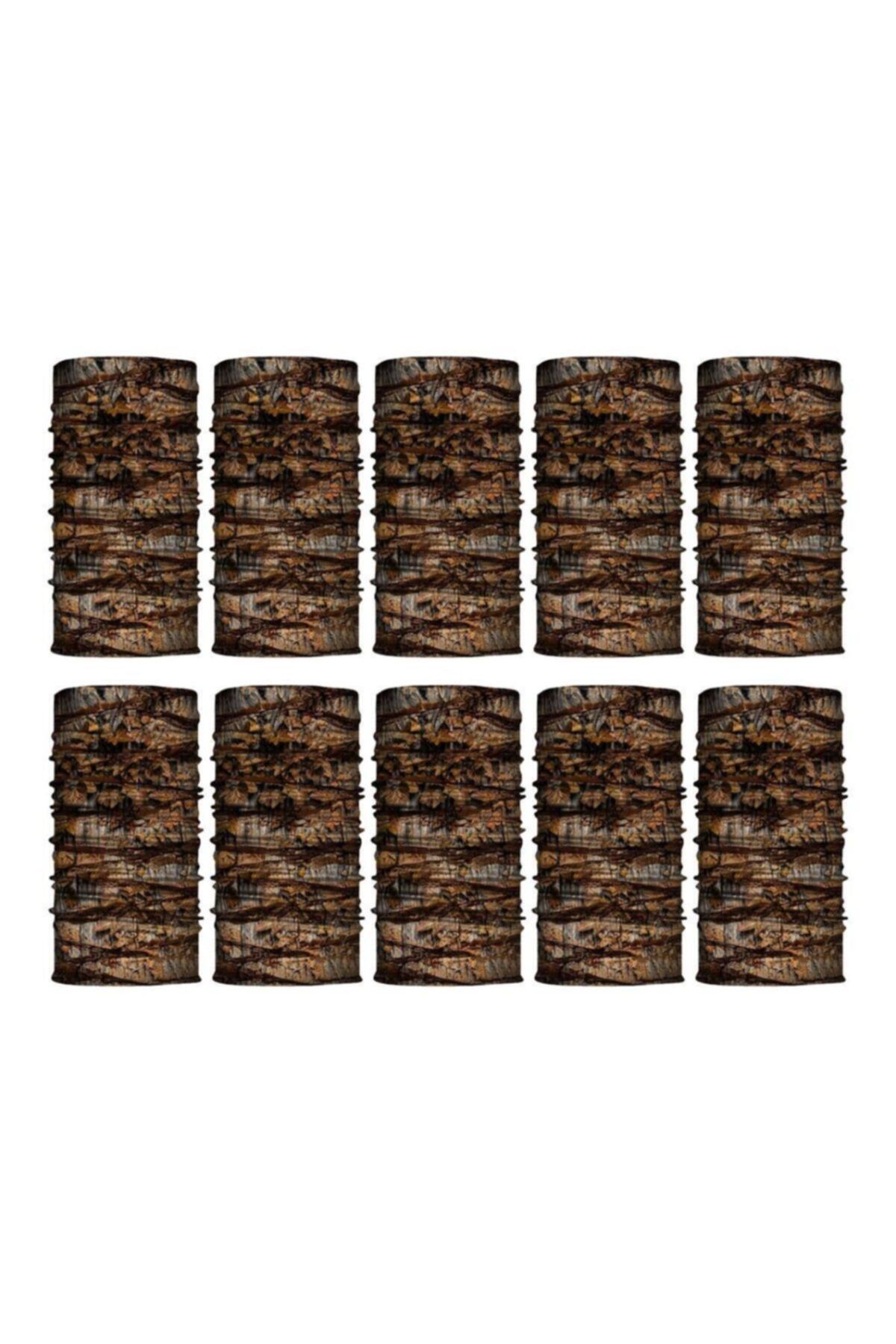 Knmaster Wild Oak Buff Bandana Boyunluk Maske Saç Bandı 10'lu Paket