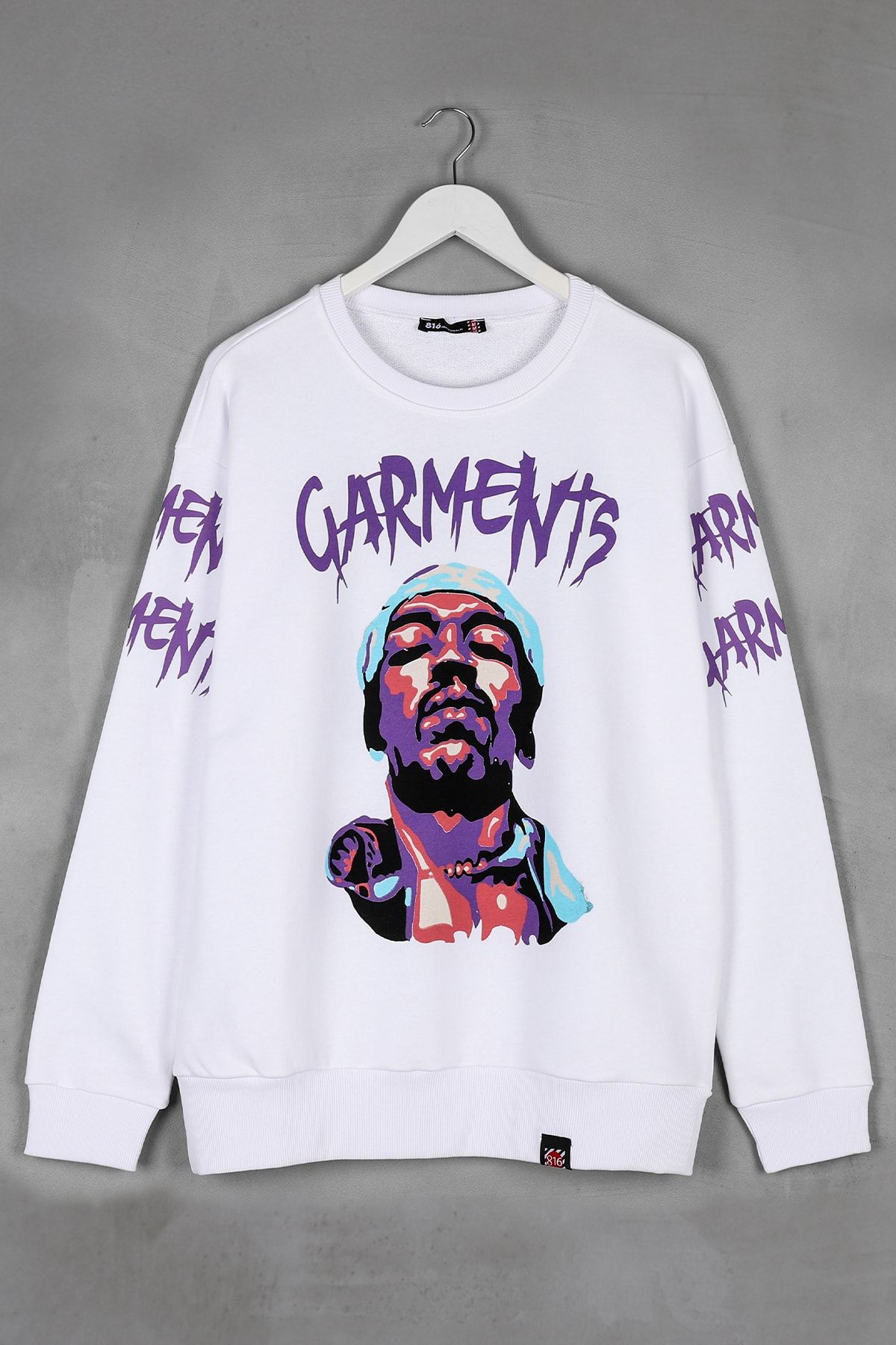 Sekizbiraltı Garments Beyaz Unisex Sweatshirt