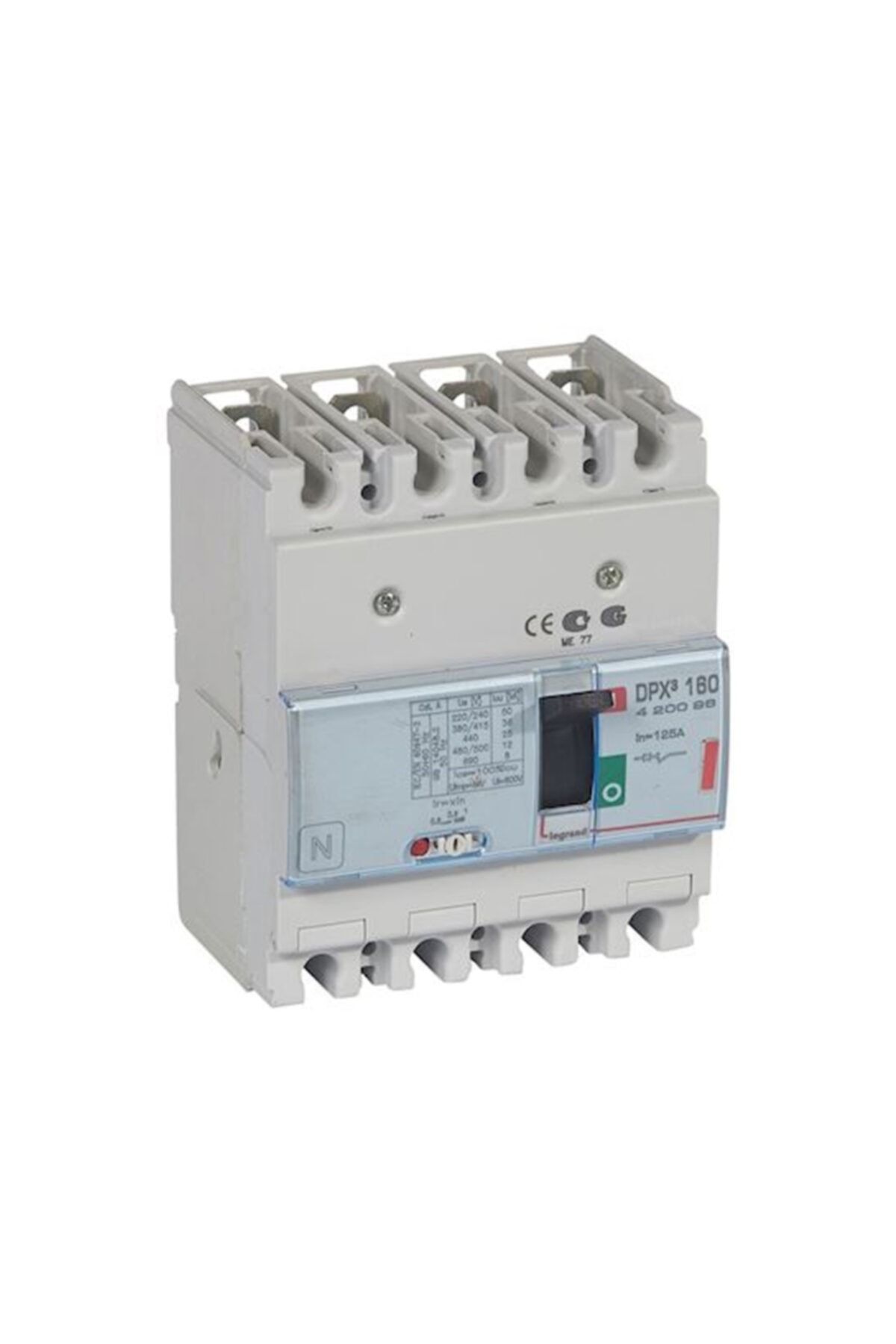 Legrand 420096 Dpx3 160 4p 125a 36ka Manyetik Korumalı Kompakt Şalter