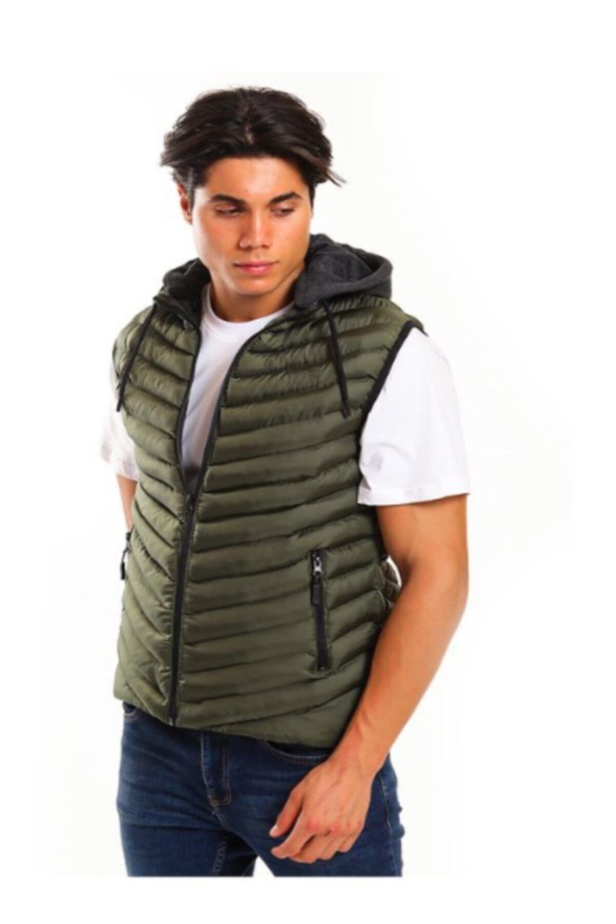 Slazenger Erkek How Haki Yelek St21ye004-800