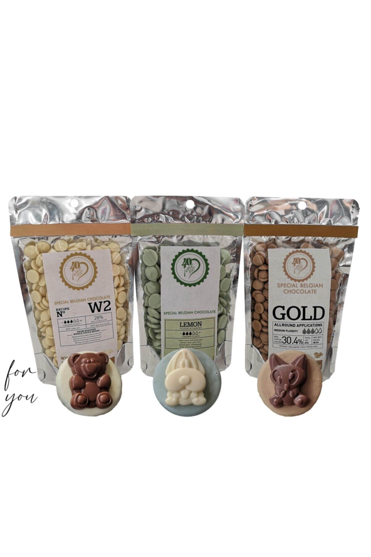 Callebaut Beyaz Çikolata 100 gr Limonlu Çikolata 100 gr Karameli Çikolata 100 gr