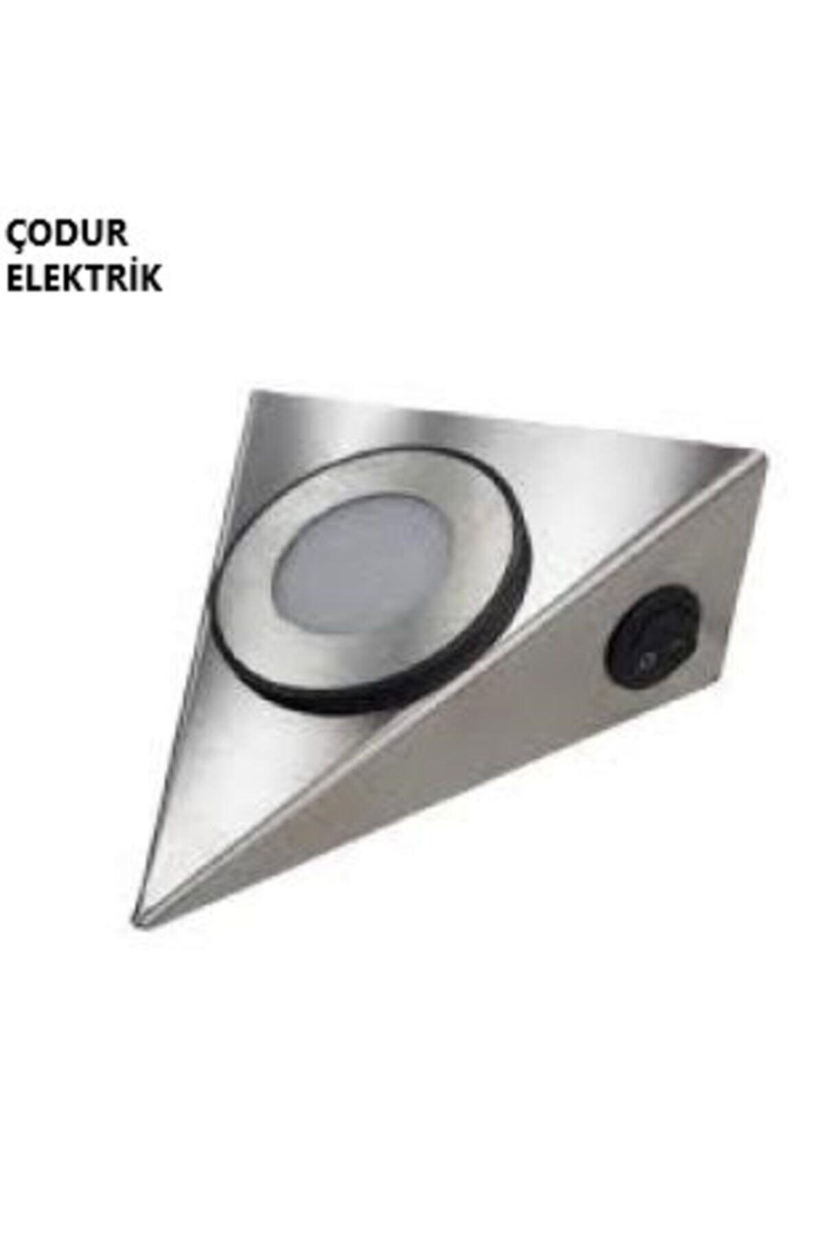 Osaka Light Paslanmaz 2w 3000k 180lm Gün Işığı Üçgen Tezgah Altı Led Spot