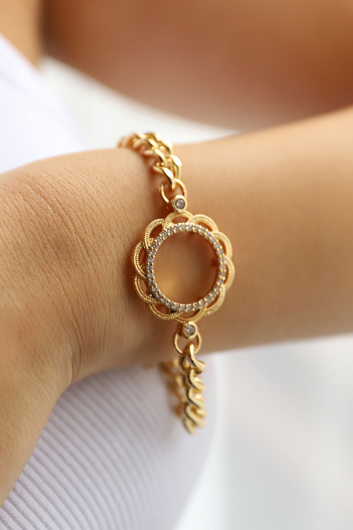 THOMAS ALLİ Çeyrek Altın Takılan Bileklik-çeyrek Lira Bileklik Ta288