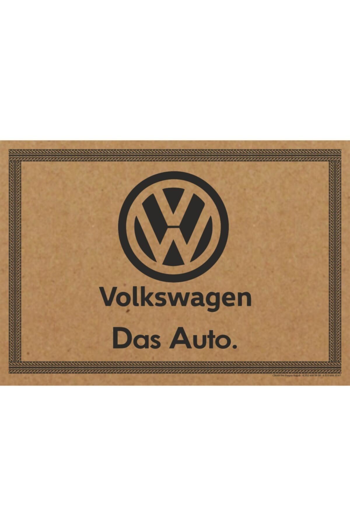CİHAN KAĞIT Cihan Volkswagen Amblem Baskılı 50x35 Yatay Ebad 100 Adet 135 Gram