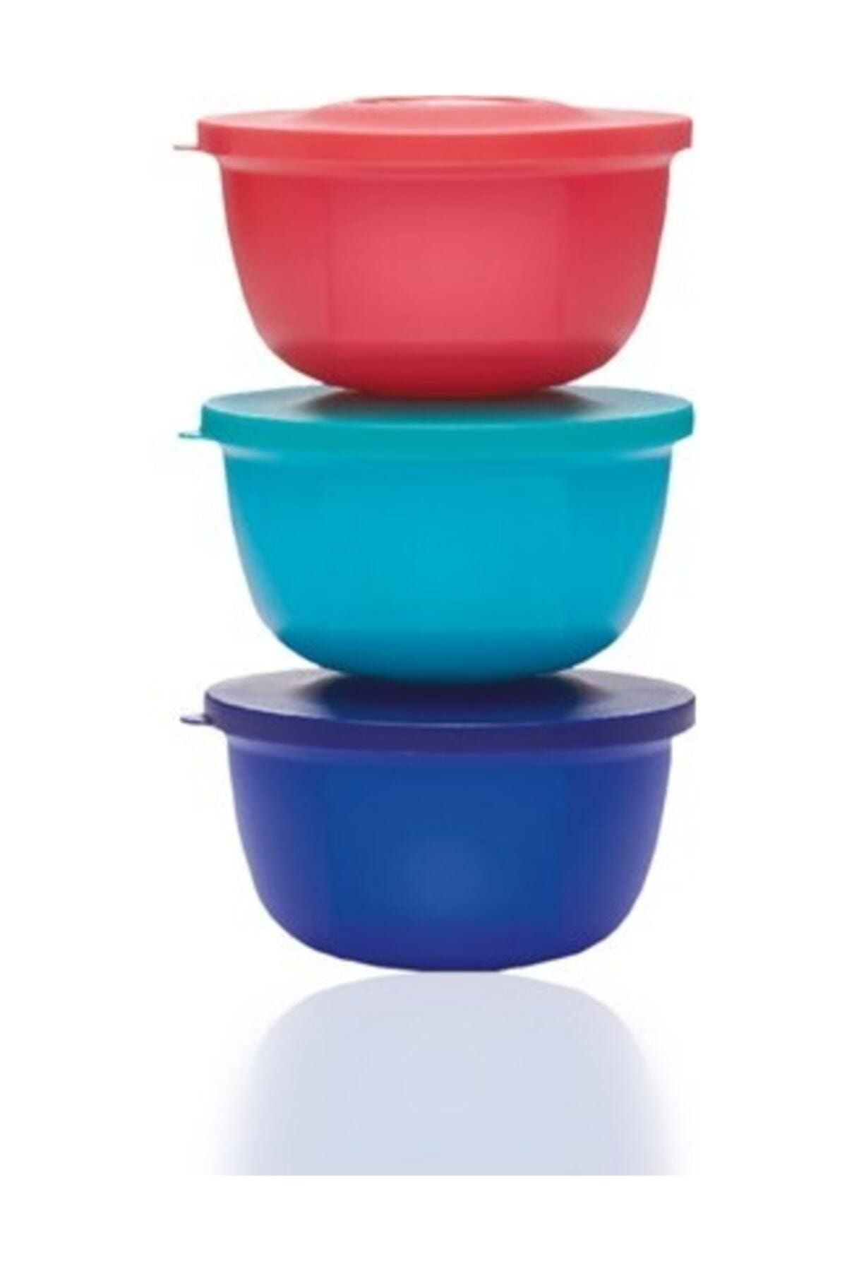 Tupperware Yuvarlak Kaplar 3'lü Set