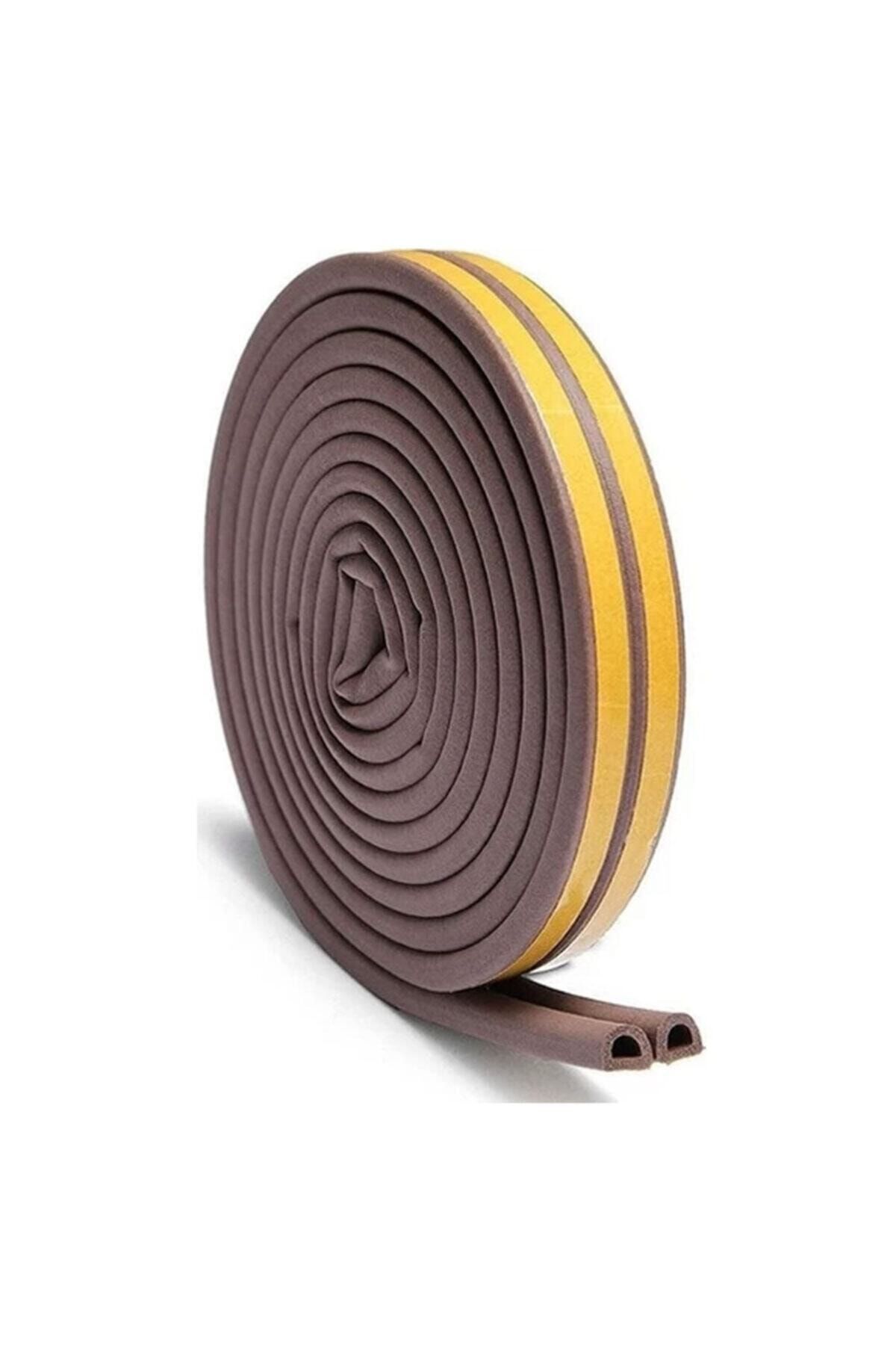 Linex Kalın Kapı Pencere Izolasyon Bandı Fitili 5x2=10 Metre (Kahverengi)